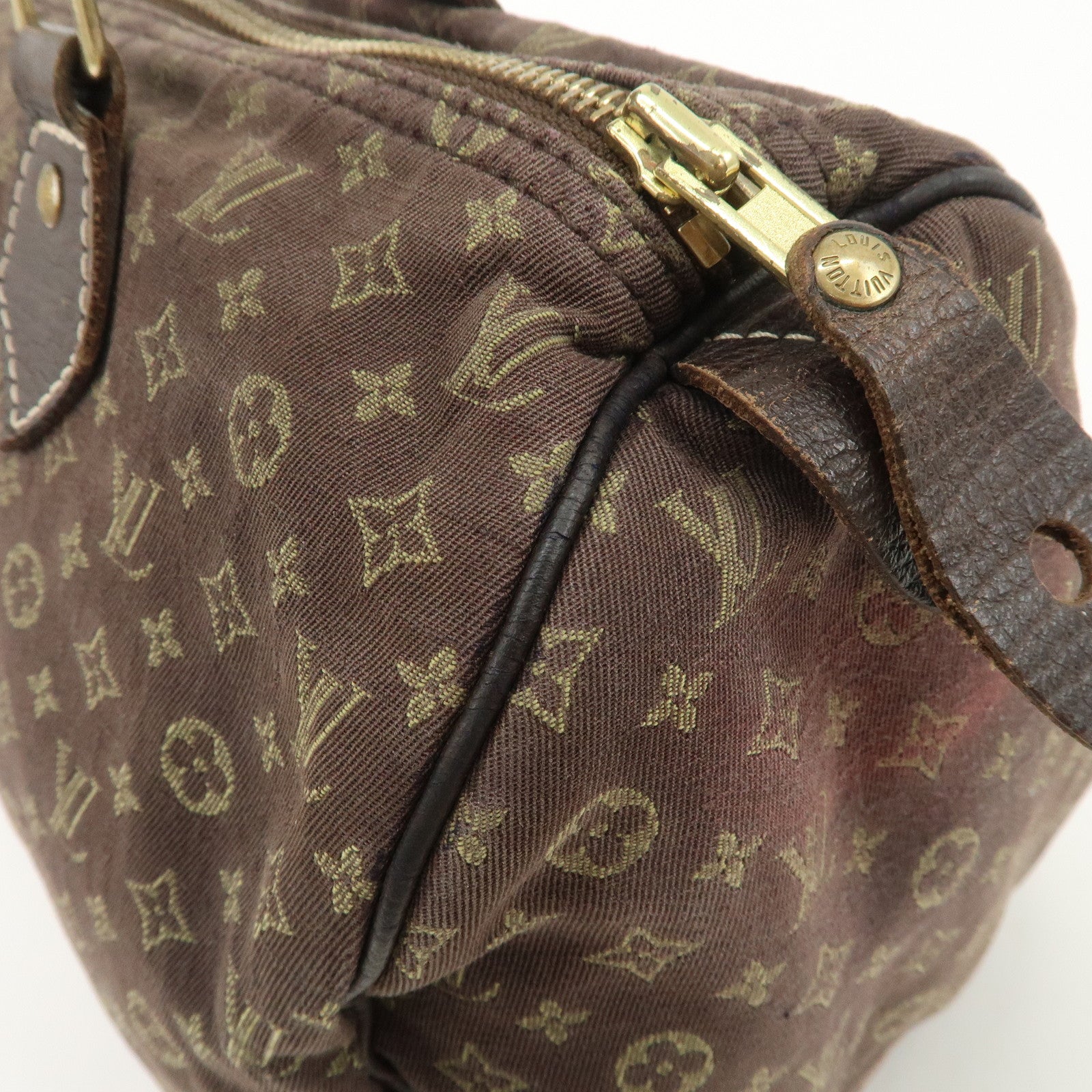 Louis Vuitton Monogram Mini Lin Speedy 30 Boston Bag Ebene M95224 Used Used