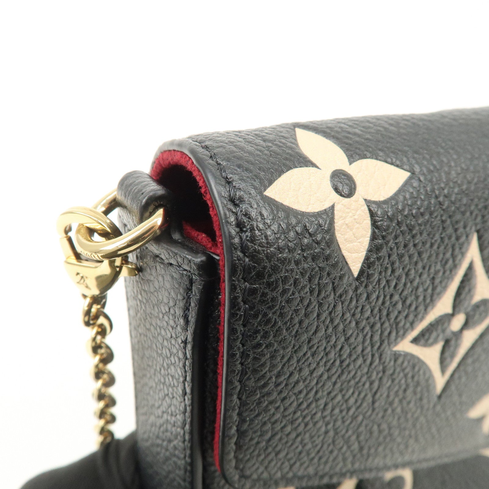 Louis Vuitton Monogram Empreinte Pochette Félicie Black M82479 Used