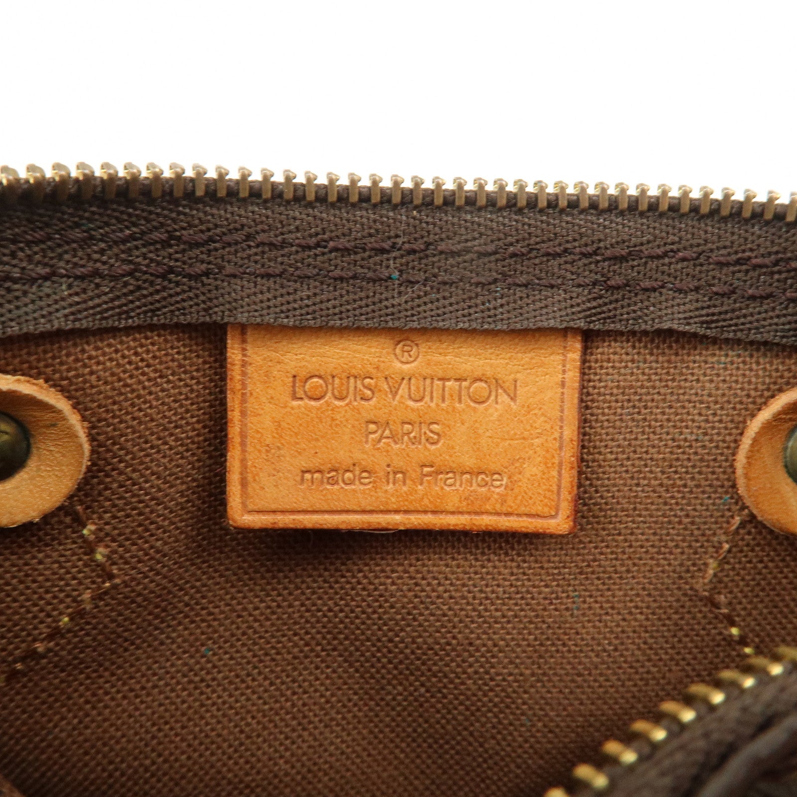 Louis Vuitton Monogram Mini Speedy Hand Bag Brown M41534 Used