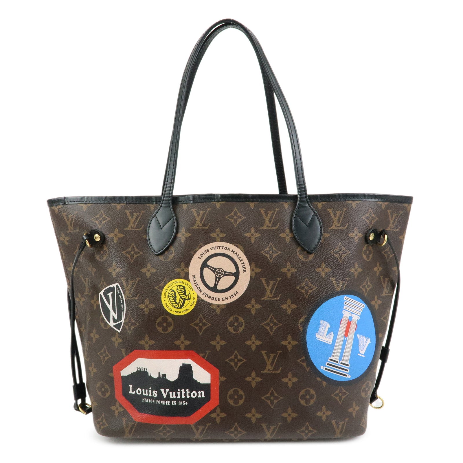 Louis Vuitton Monogram LV World Tour Neverfull MM Tote Bag M42844