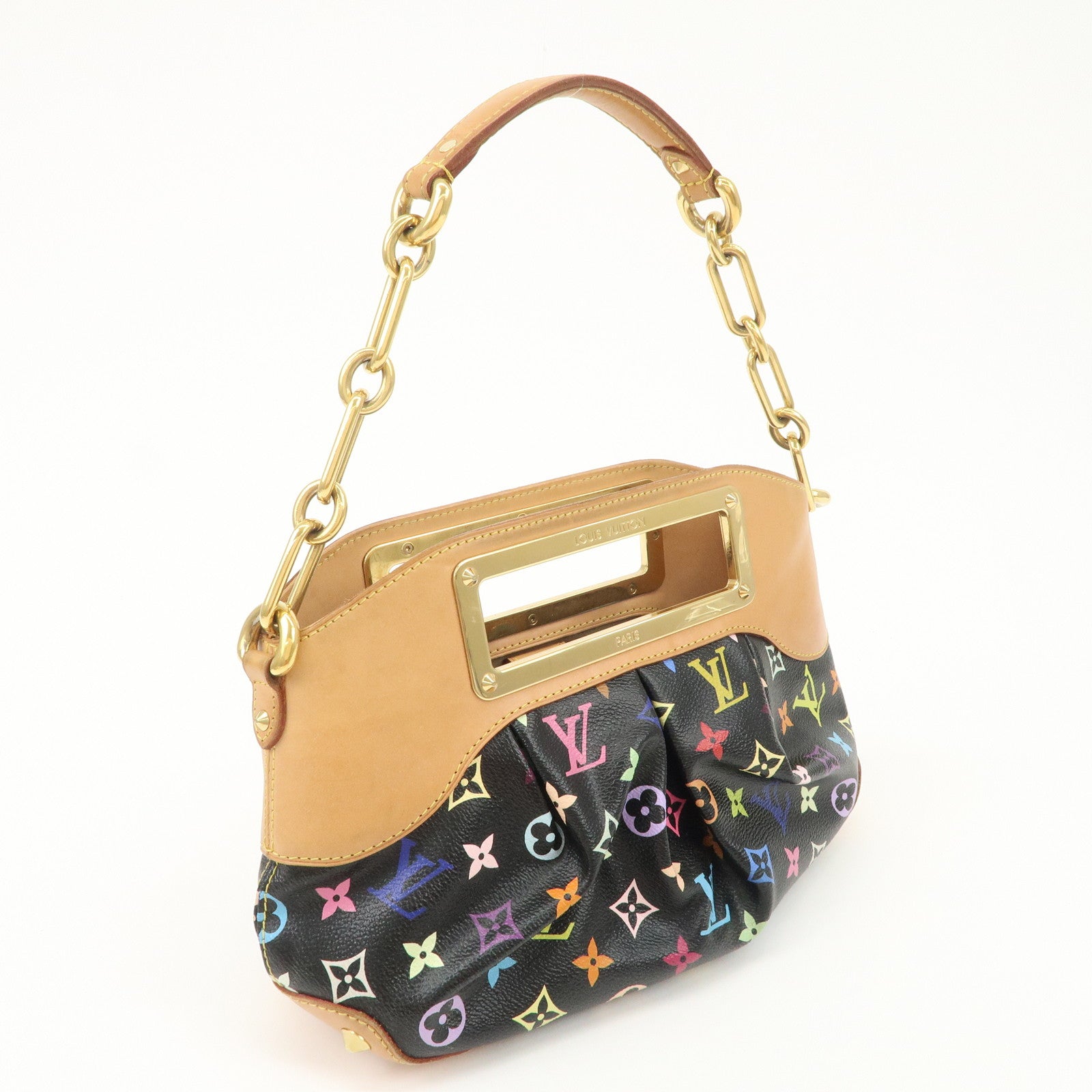 Louis Vuitton Monogram Multicolor Judy PM Hand Bag Noir M40258