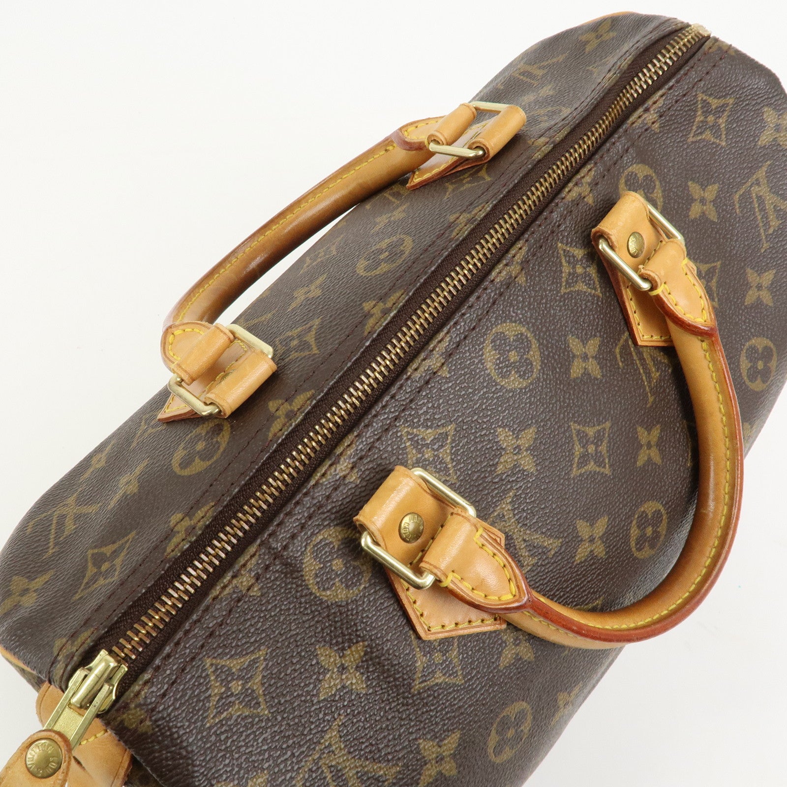 Louis Vuitton Monogram Speedy 30 Boston Bag Hand Bag Brown M41526