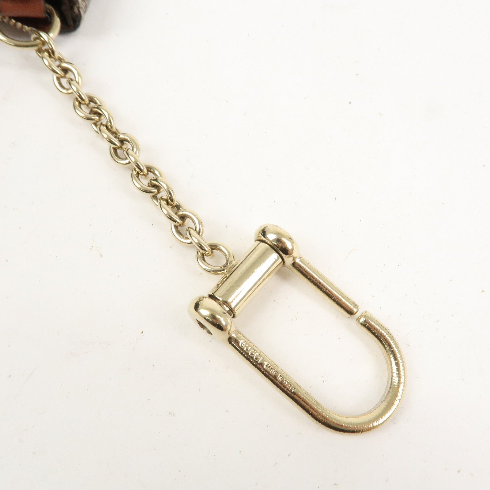 GUCCI GG Supreme PVC Coin Case Key Case Beige 233183