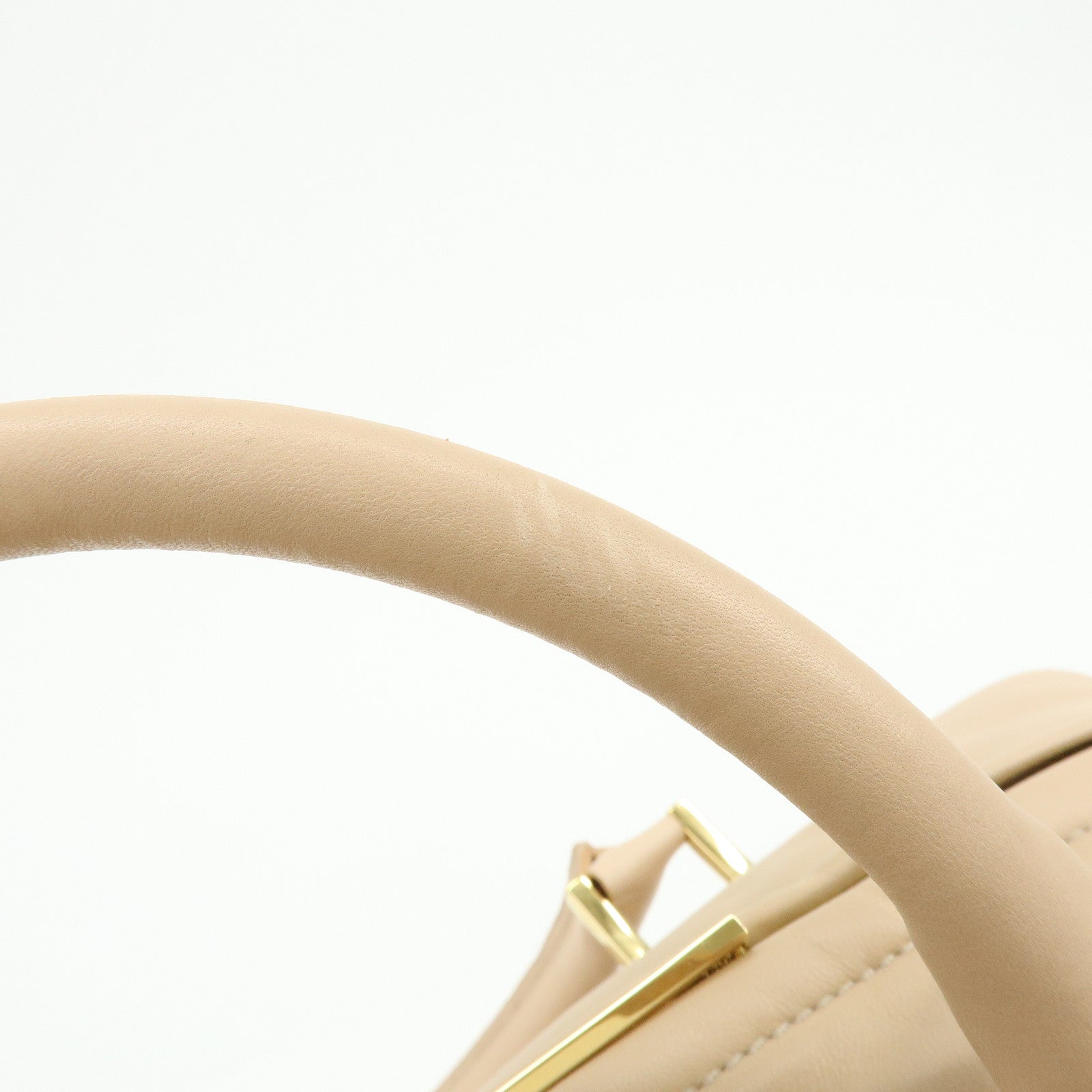 LOEWE Anagram Amazona 36 Nappa Leather Hand Bag Boston Bag Beige