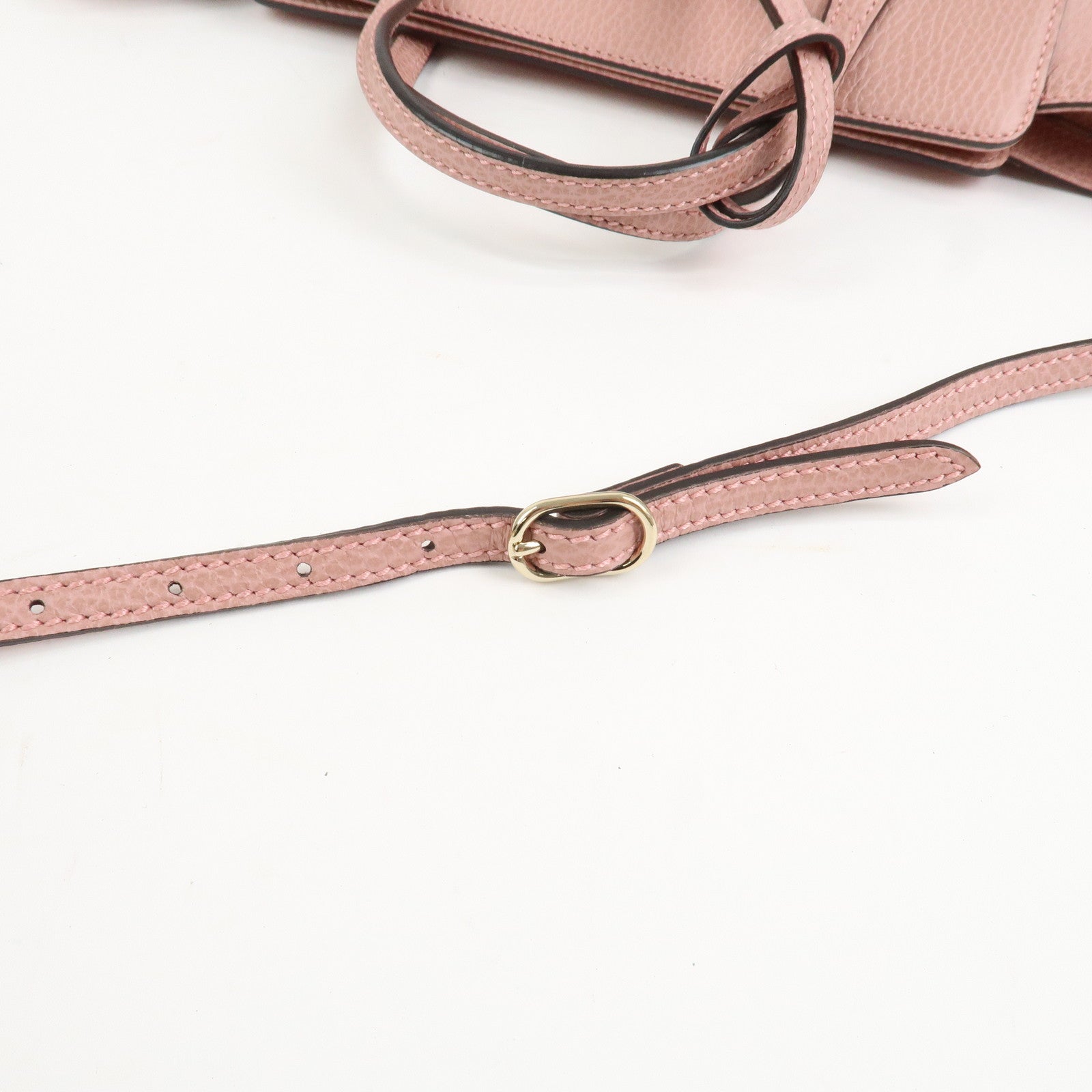 GUCCI Swing Mini GG Marmont 2Way Hand Bag Shoulder Bag Pink 368827