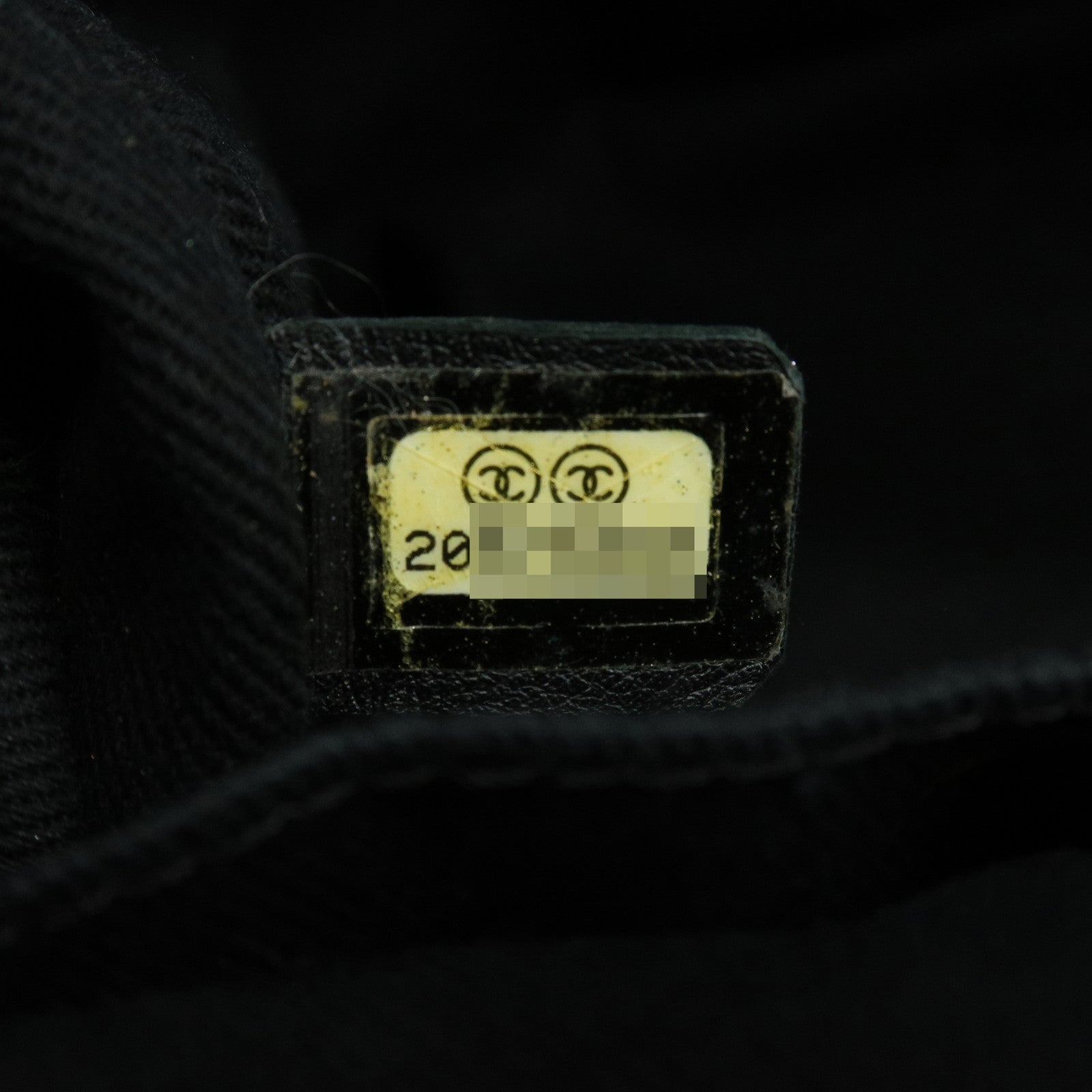 CHANEL Chevron Calf Leather Shoulder Bag Tote Bag Black