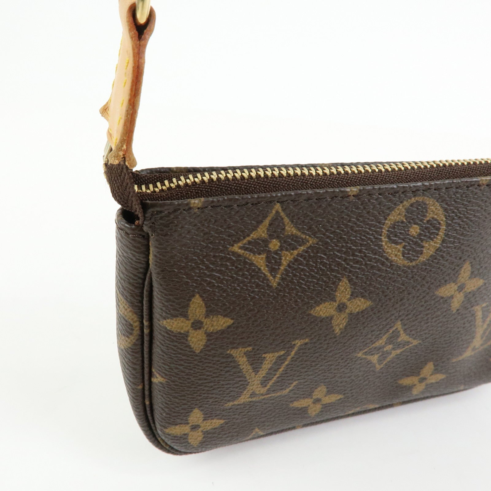 Louis Vuitton Monogram Mini Pochette Accessoires Hand Bag M58009