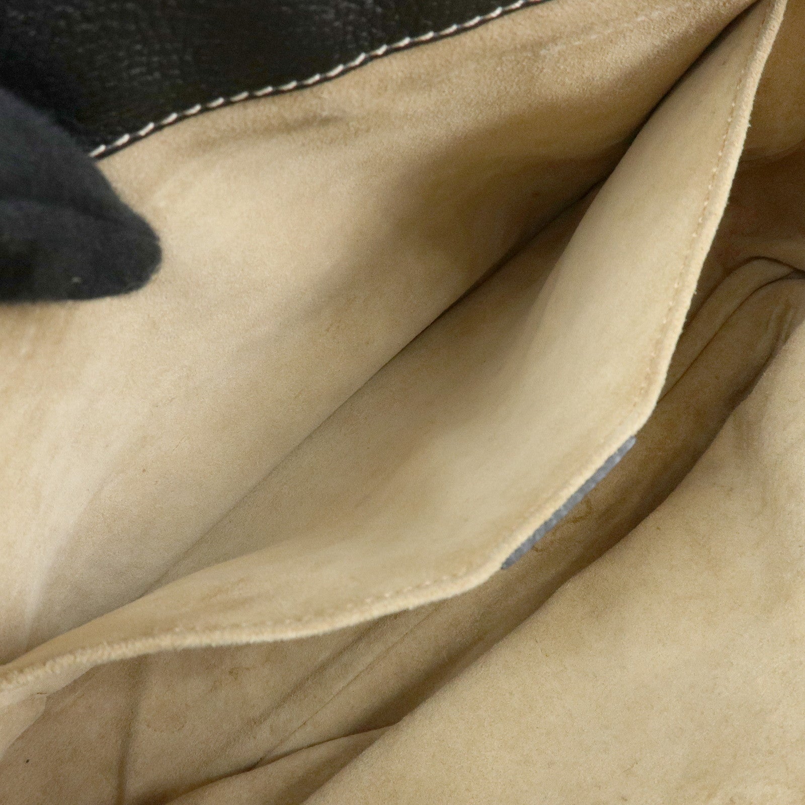CELINE Leather Boogie Bag Hand Bag Black