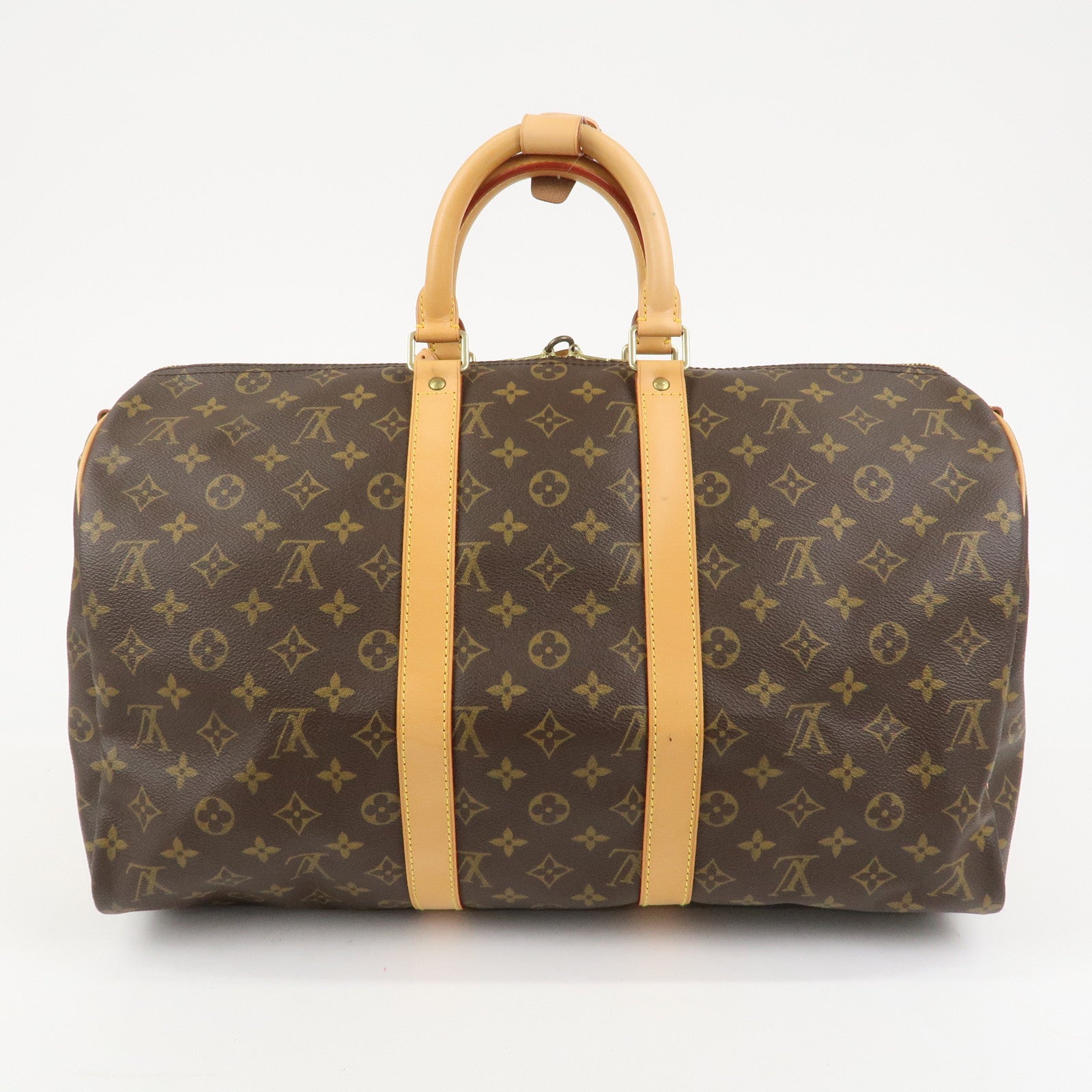 Louis Vuitton Monogram Keep All Bandouliere 45 Boston Bag M41418