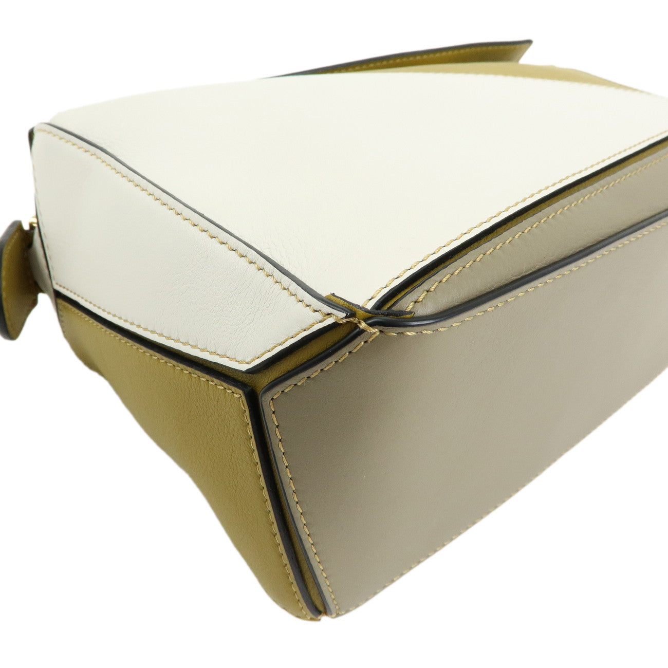 LOEWE Anagram Calf Leather 2Way Puzzle Bag Small Ocher A510S21X55