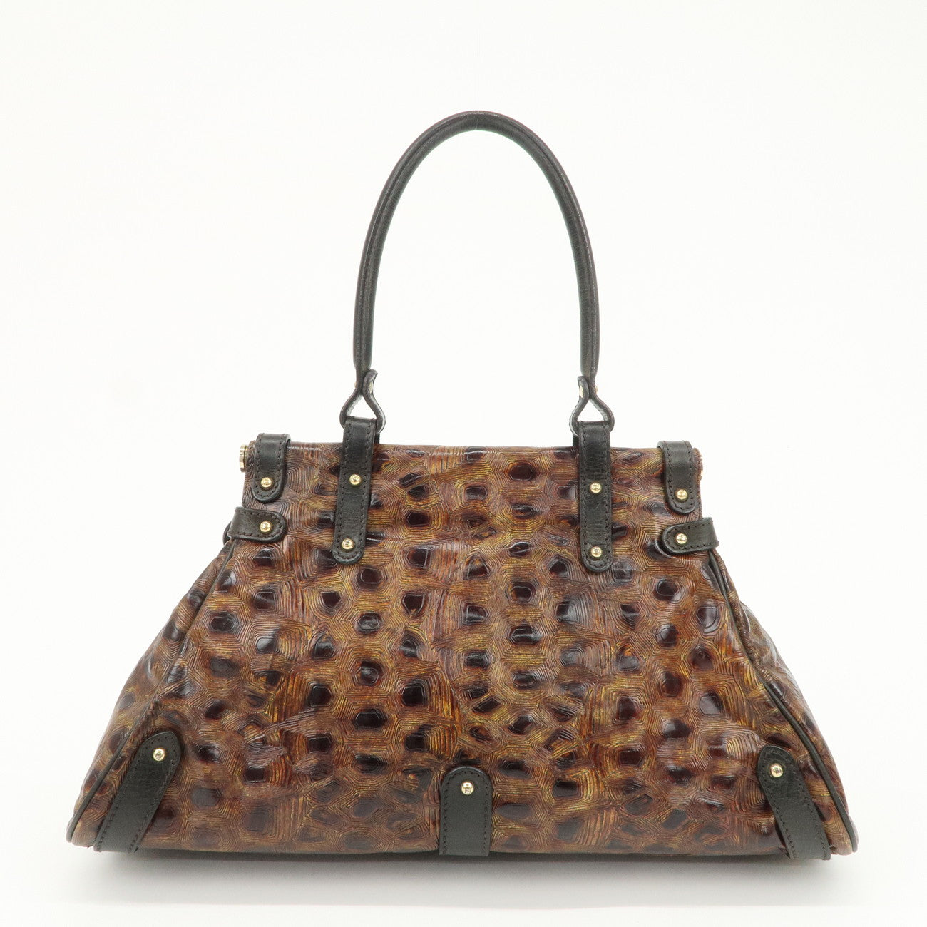 FENDI Bolsa Magic Hand Bag Shoulder Bag Brown 8BN144