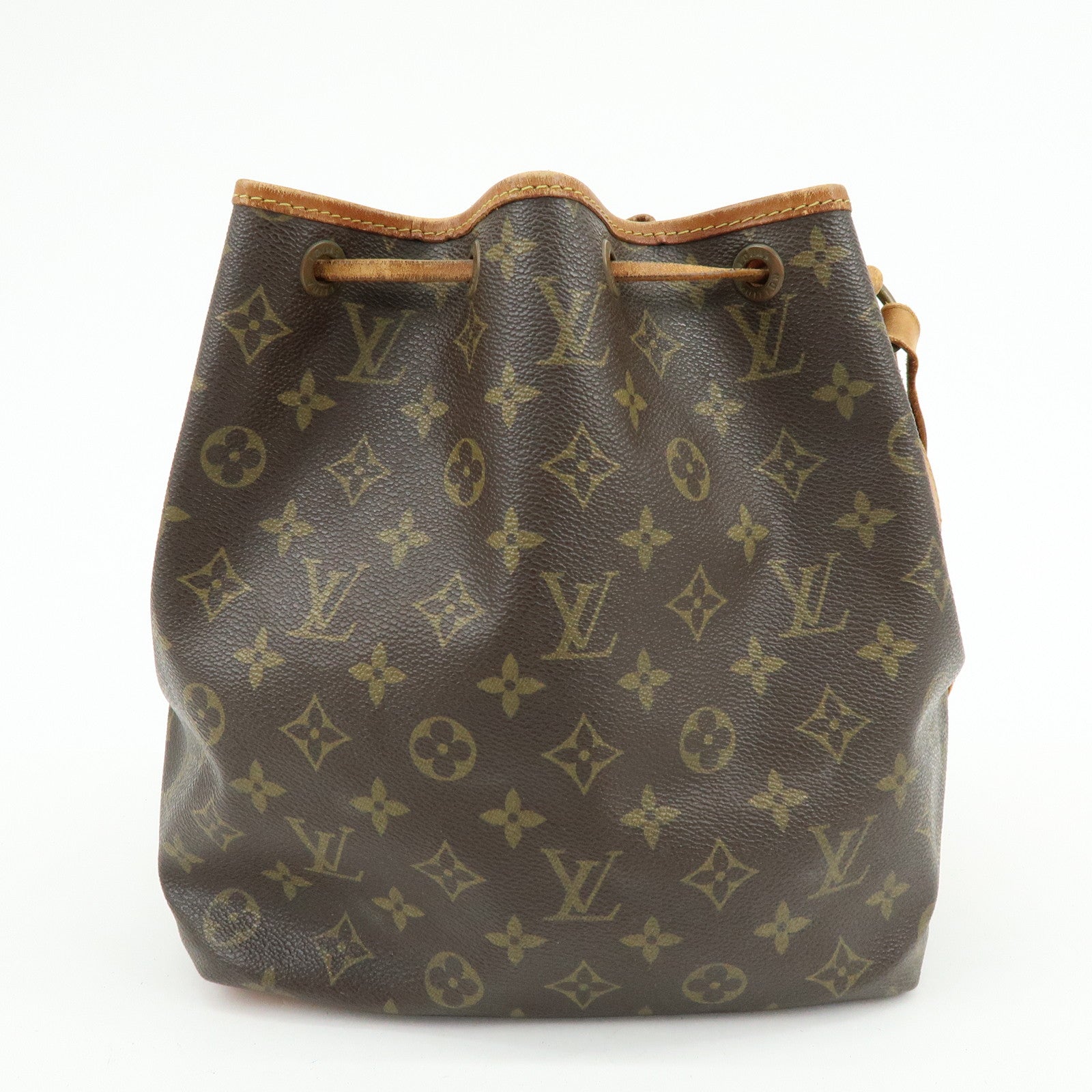 Louis Vuitton Monogram Petit Noe Shoulder Bag Brown M42226