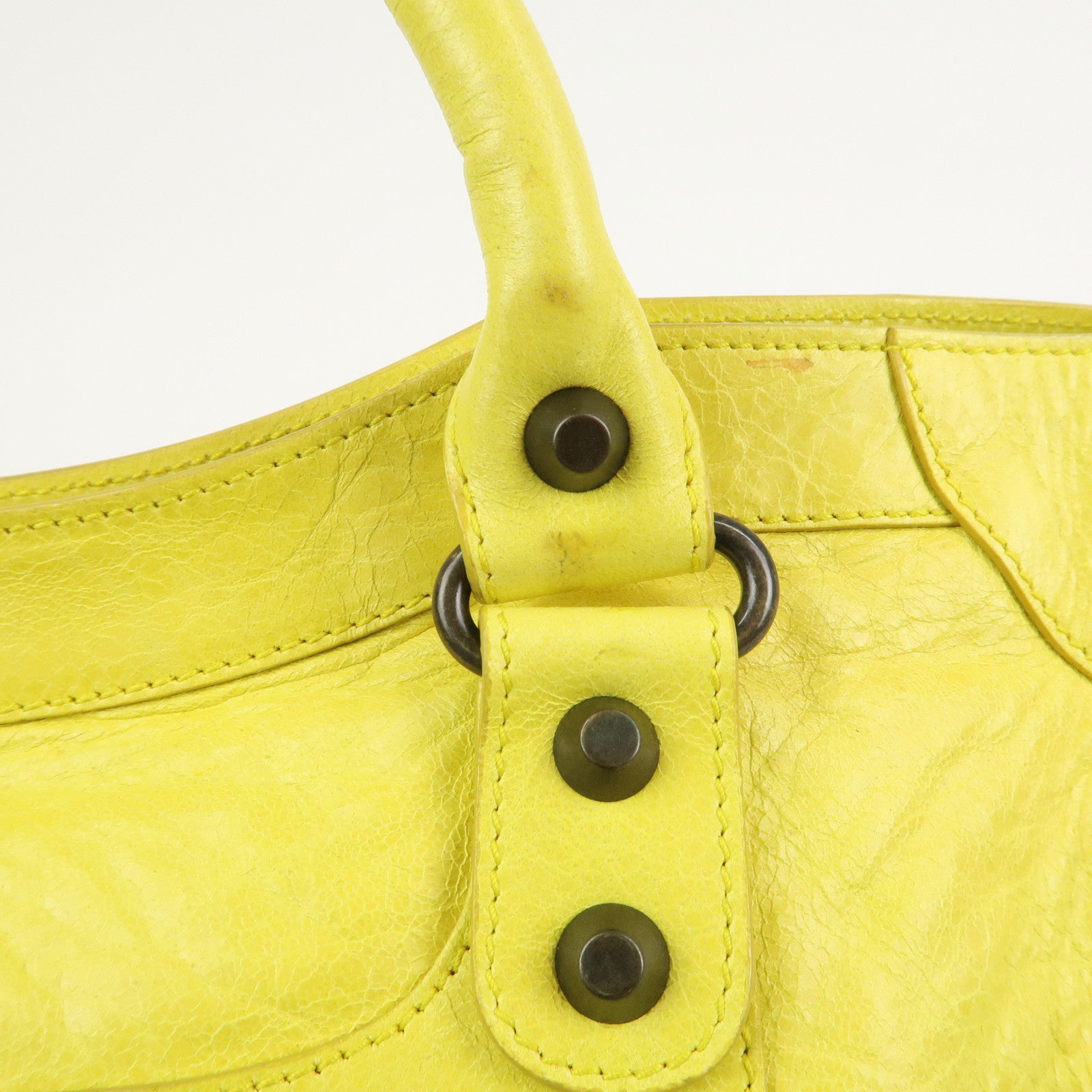 BALENCIAGA The City Leather 2Way Bag Hand Bag Shoulder Bag 115748