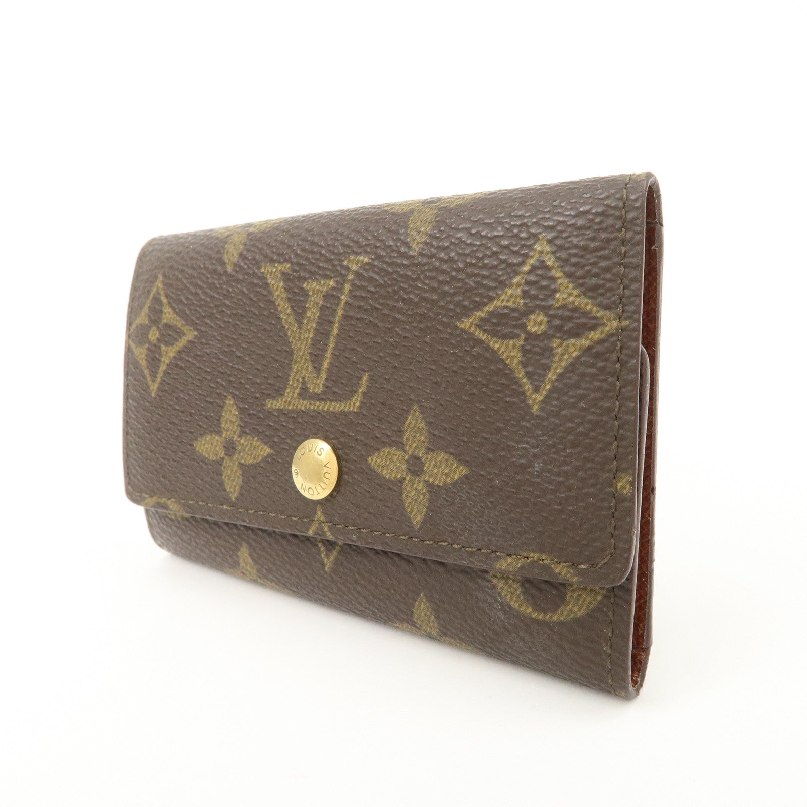 Louis Vuitton Monogram Set of 2 Multicles 6 Key Case Brown M62630 Used