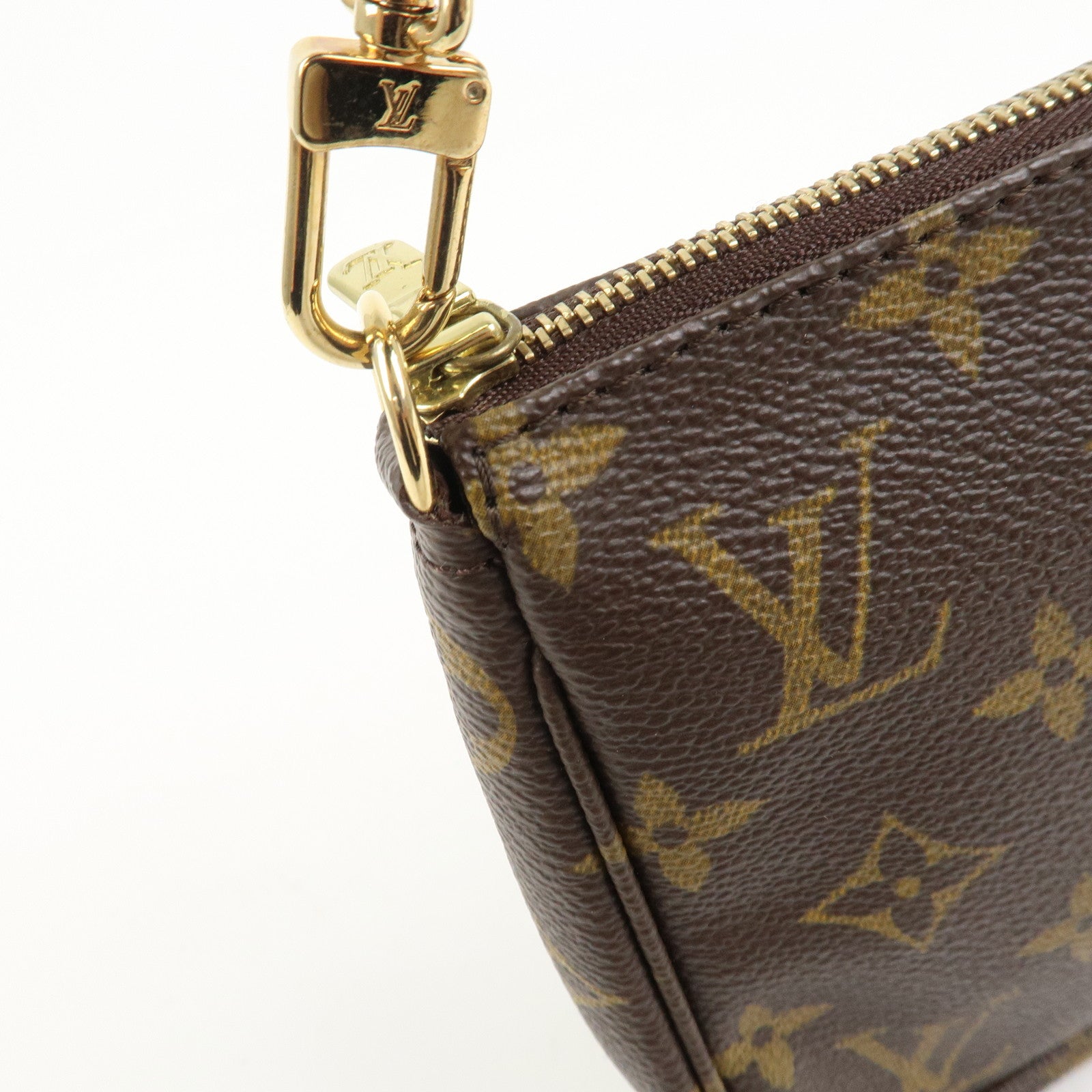 Louis Vuitton Monogram Pochette Accessoires Hand Bag Brown M51980