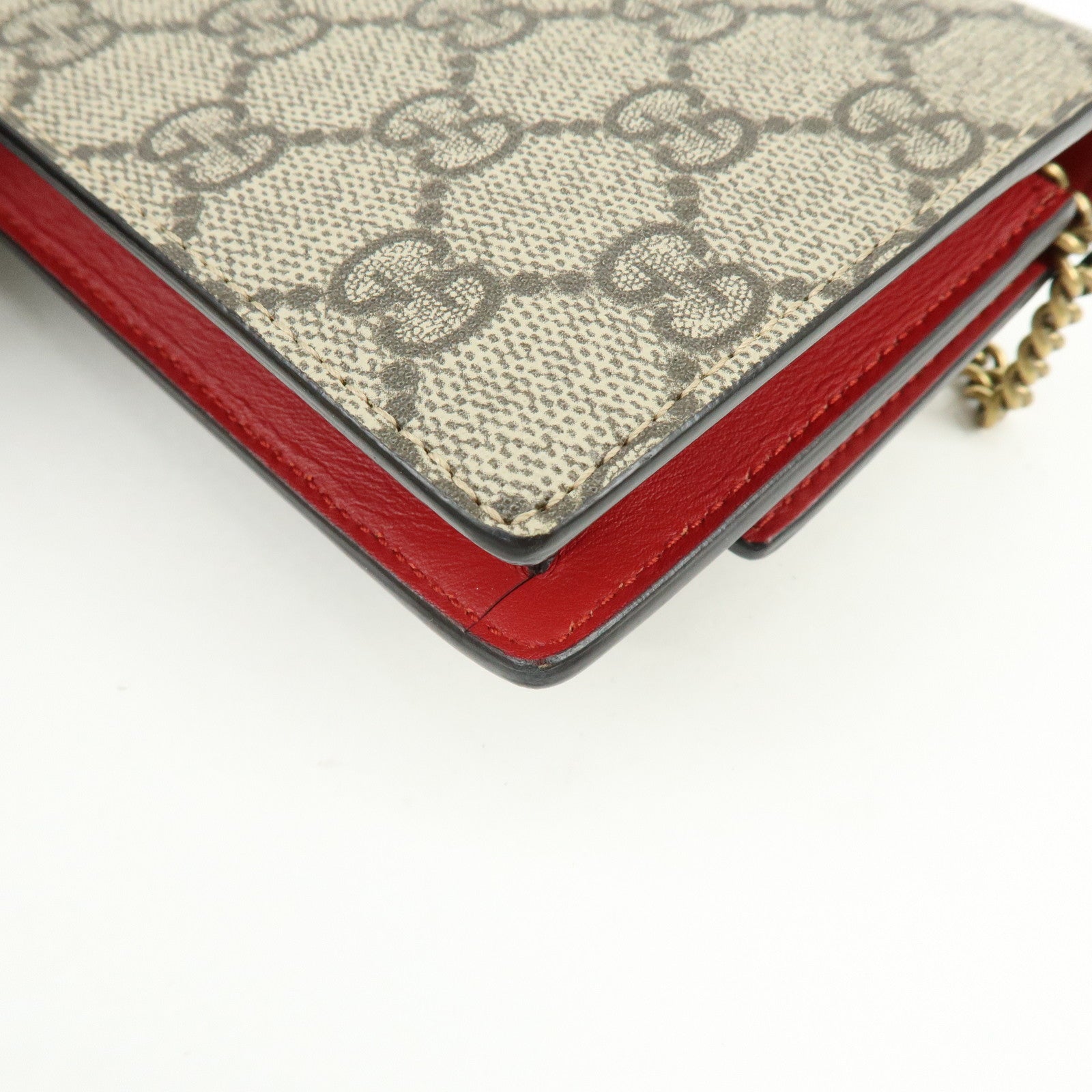 GUCCI GG Supreme Interlocking G Cherry Chain Shoulder Bag 481291