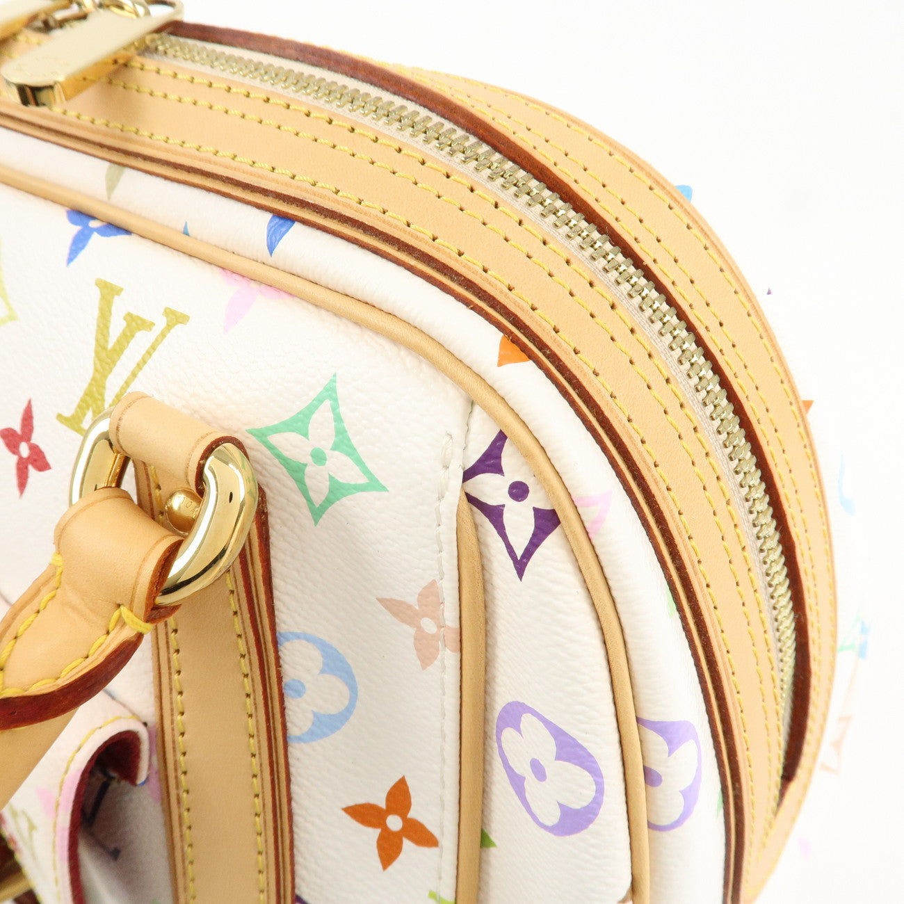 Louis Vuitton Monogram Multicolor Priscilla Hand Bag Blanc M40096