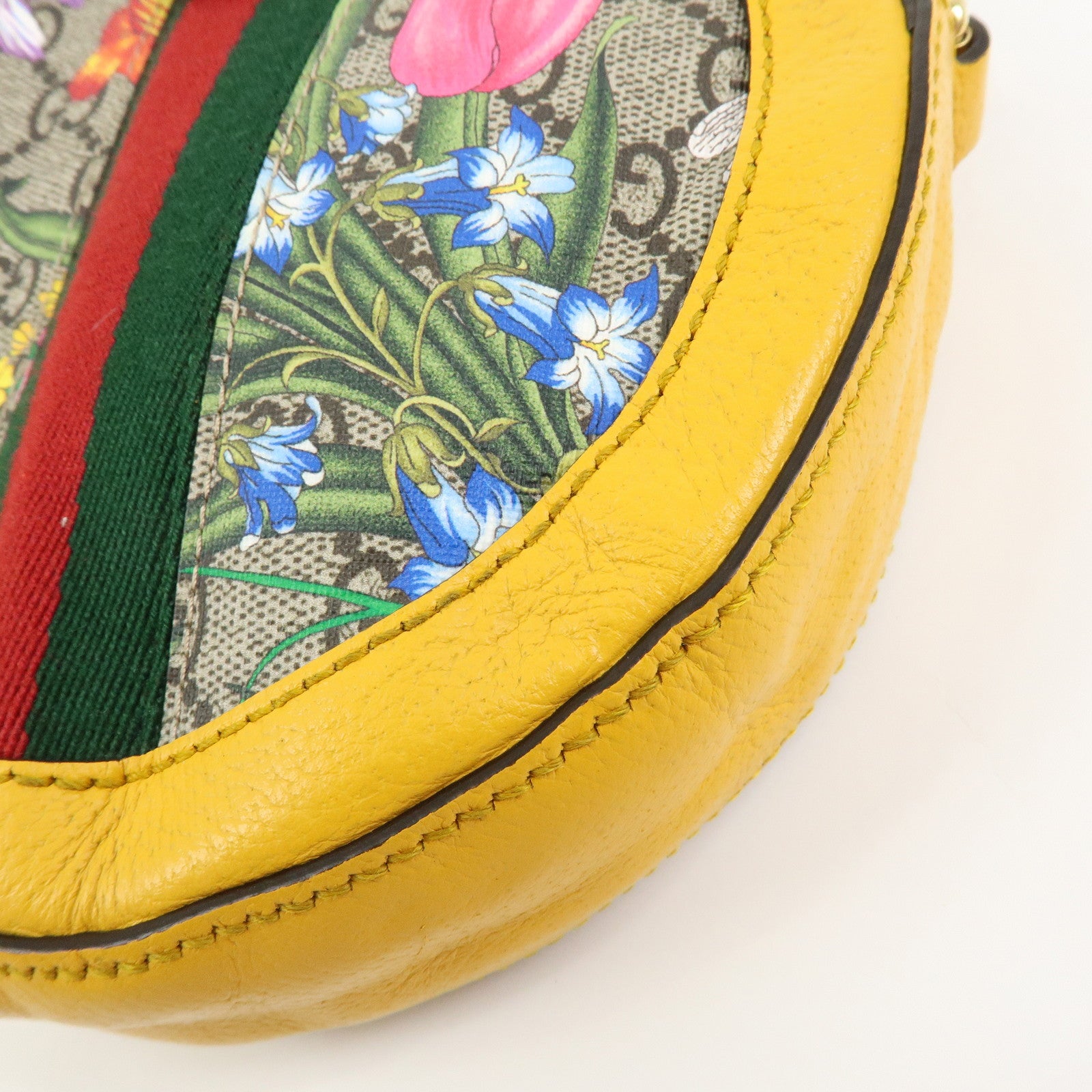 GUCCI Ophidia Sherry Double G Round Mini Chain Shoulder Bag 550618