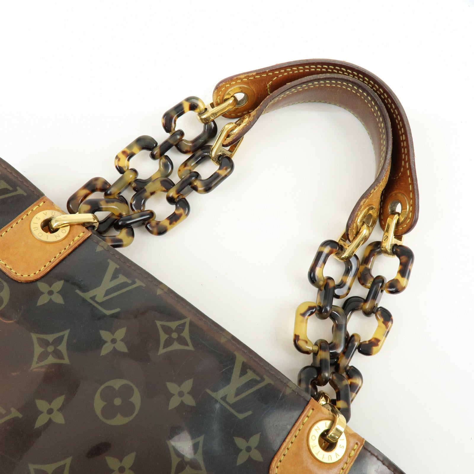 Louis Vuitton Monogram Cabas Ambre PM Tote Bag Clear Brown M92502