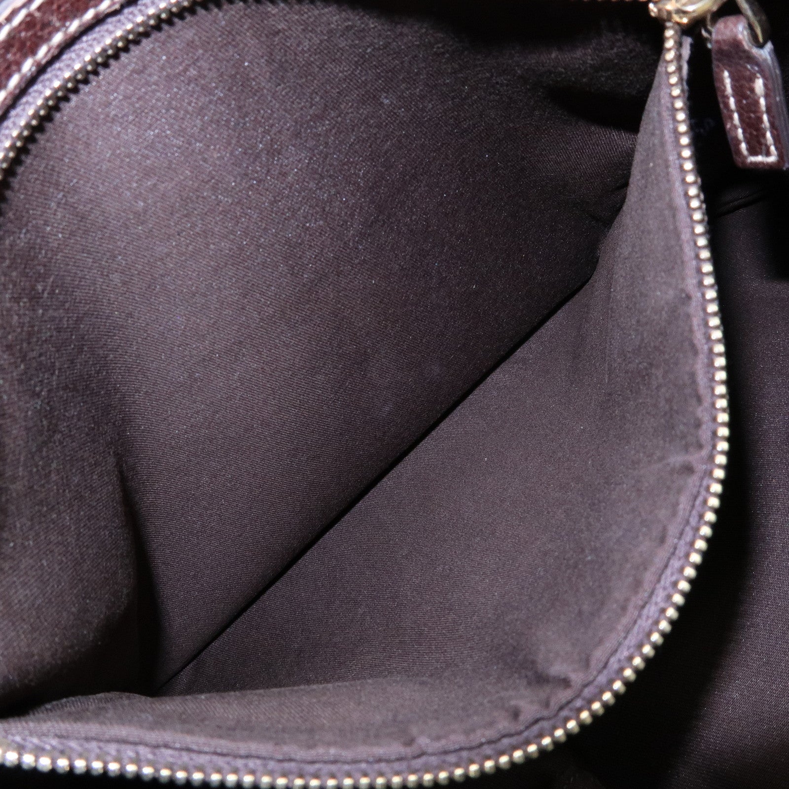 GUCCI GG Canvas Leather Tote Bag Shoulder Bag Beige Brown 153009
