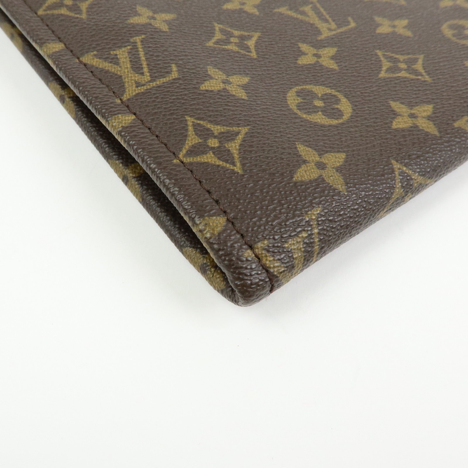 Louis Vuitton Monogram Posh Documents Clutch Bag Brown M53456