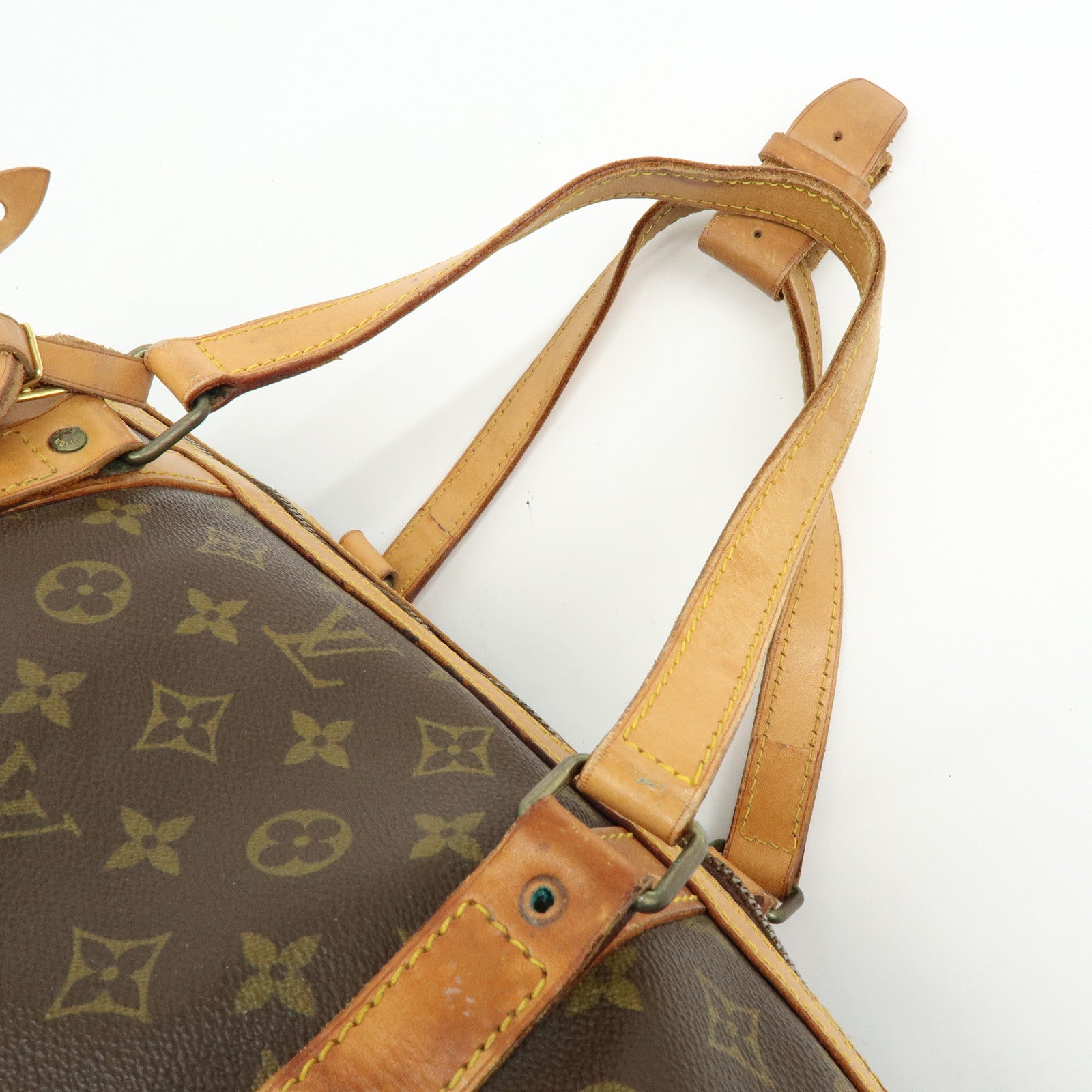 Louis Vuitton Monogram Sac Souple 55 Boston Bag Brown M41622