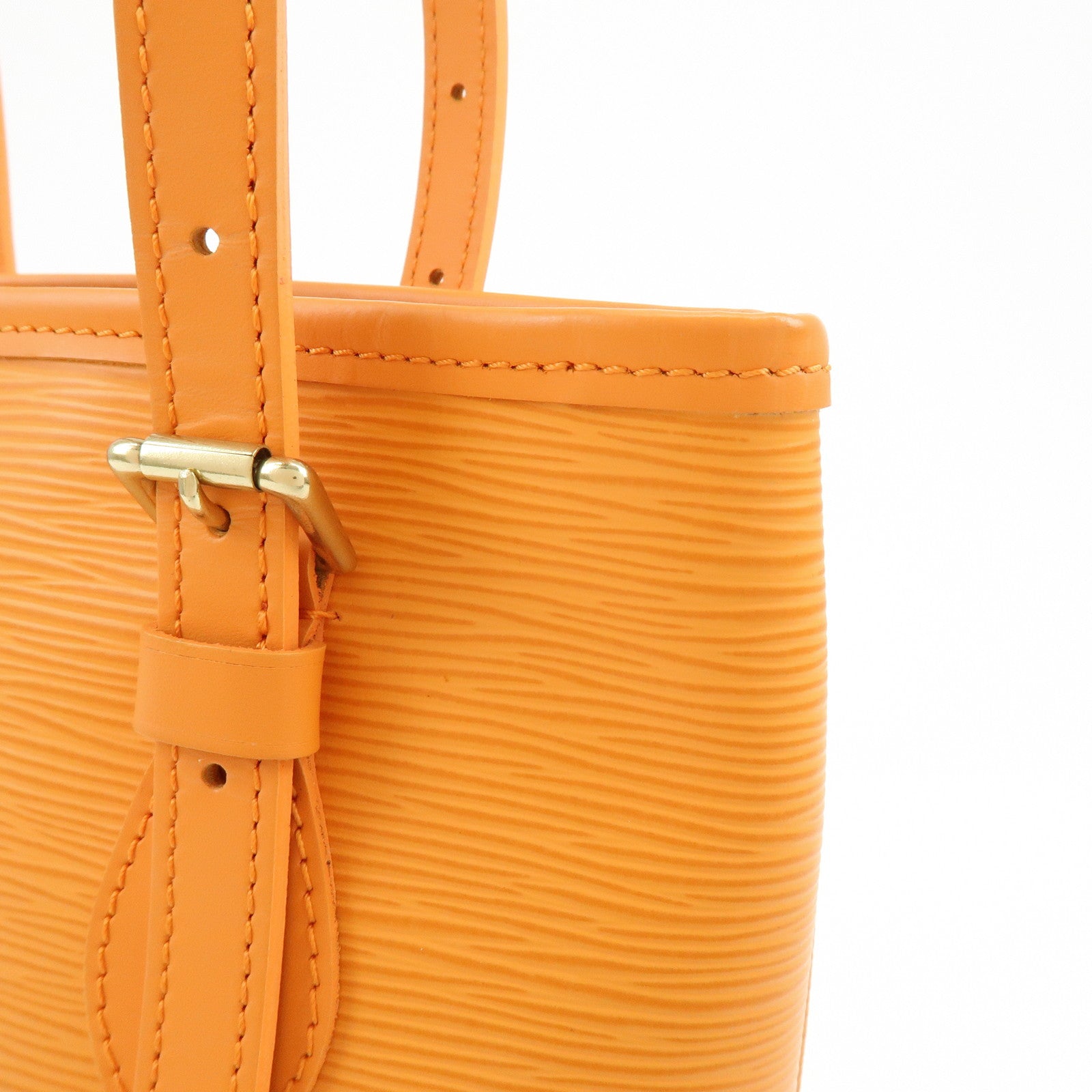 Louis Vuitton Epi Bucket PM Shoulder Bag Tote Bag Mandarin M5899H