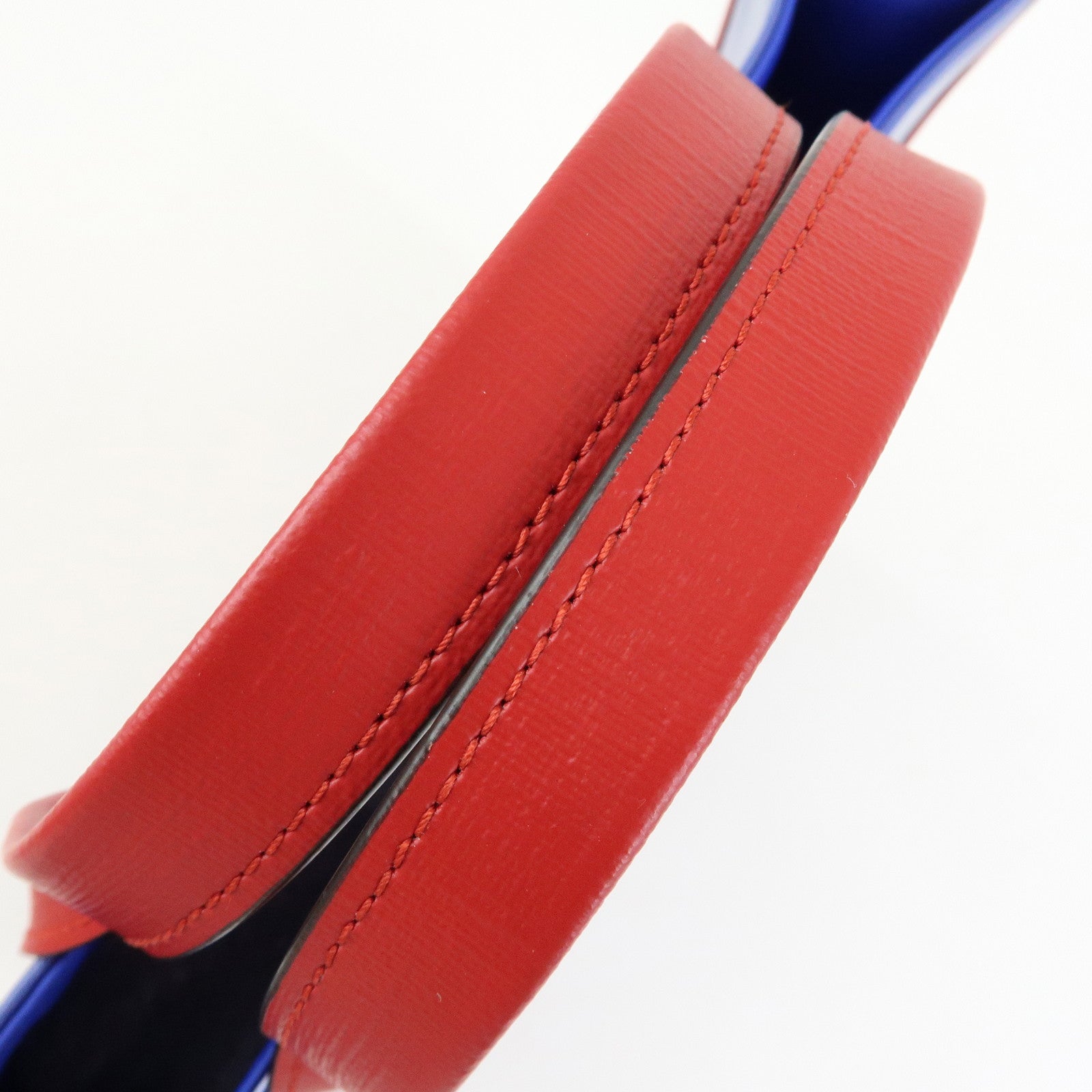 GUCCI Children's PVC Leather Tote Bag Hand Bag Blue Red 550763