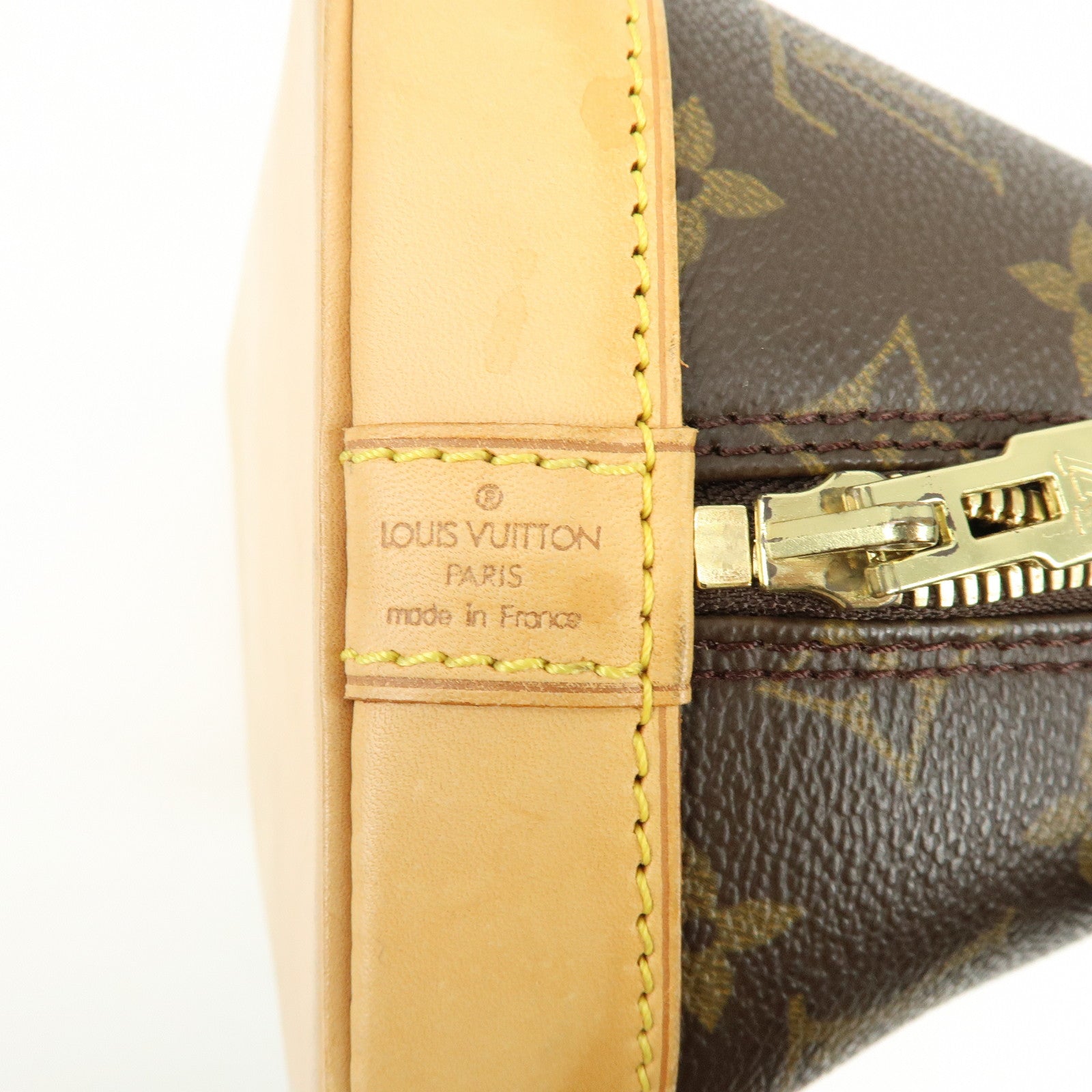 Louis Vuitton Monogram Alma Hand Bag Brown M51130