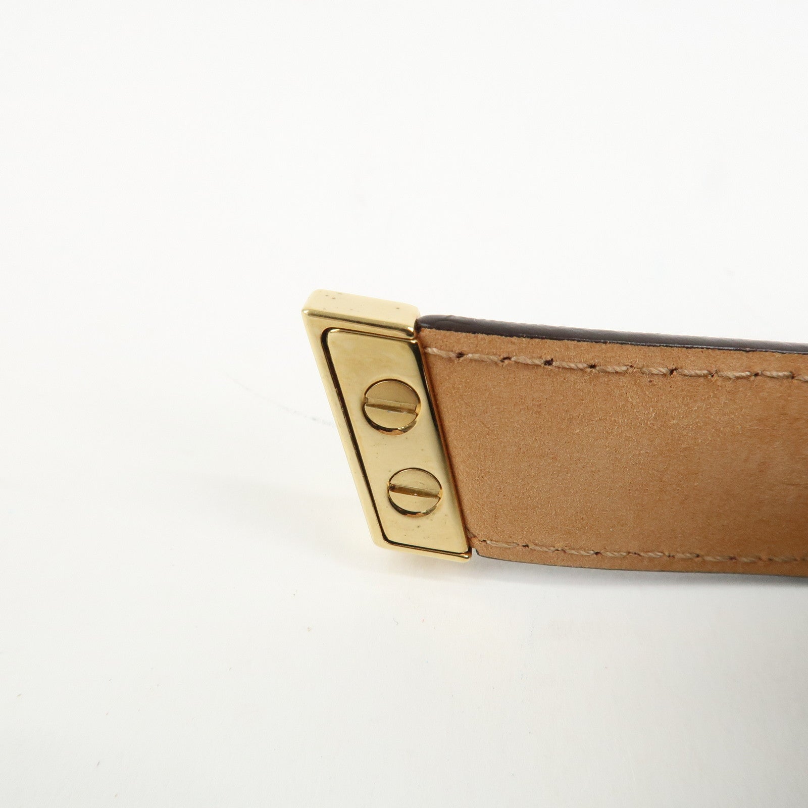 Louis Vuitton Monogram Canvas Leather Ceinture Belt Brown M9274W