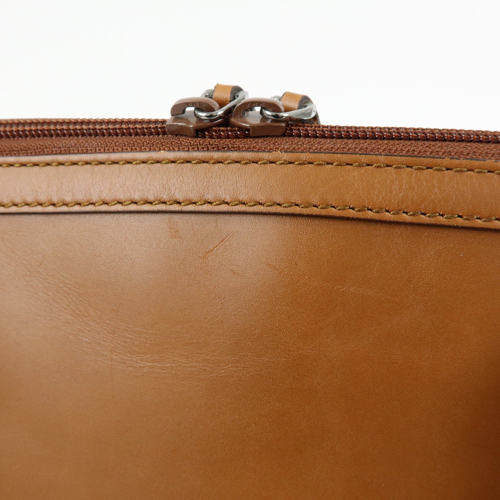 GUCCI Interlocking G Leather 2Way Hand Shoulder Bag Brown 341503