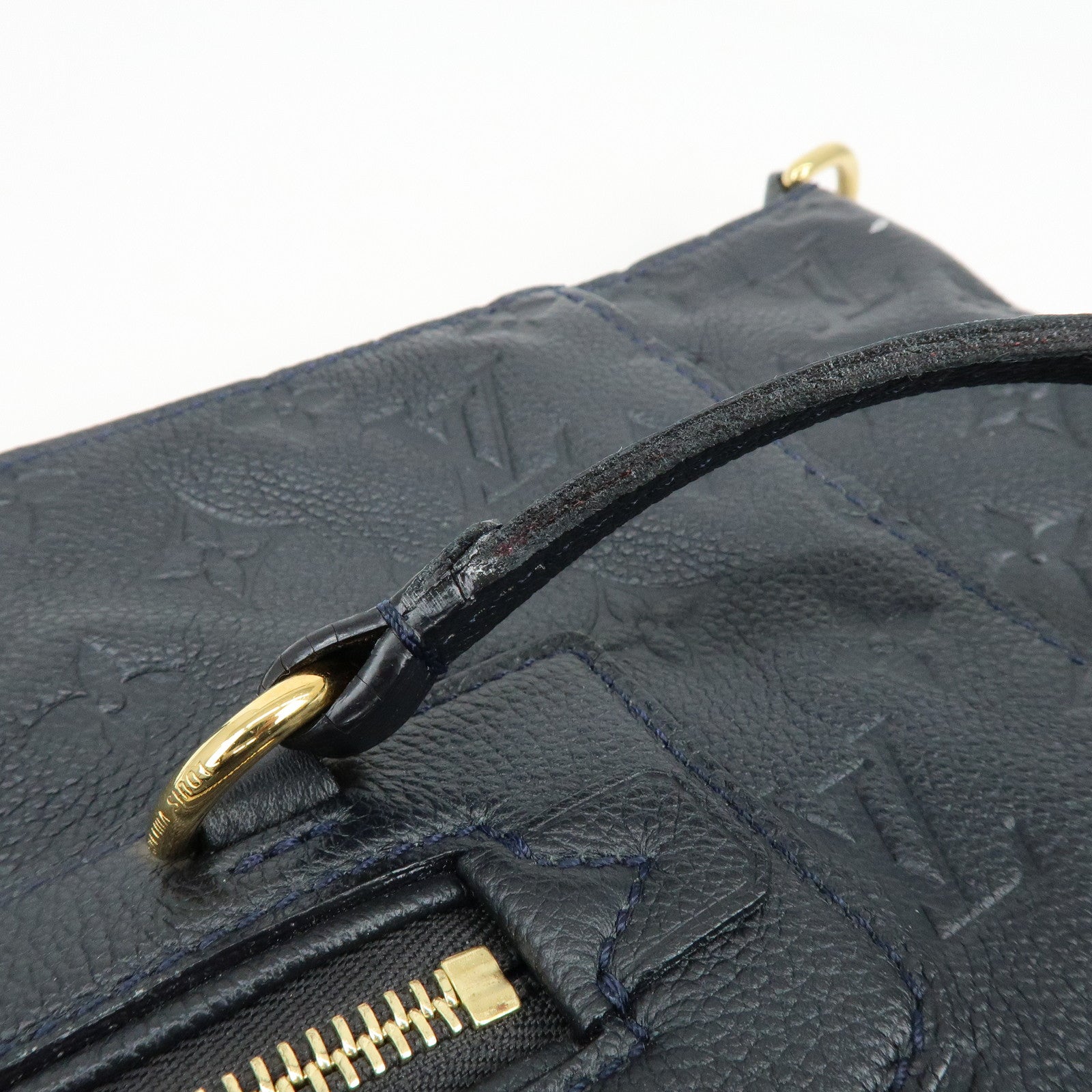 Louis Vuitton Monogram Empreinte Luminuse PM Tote Bag Navy M93410