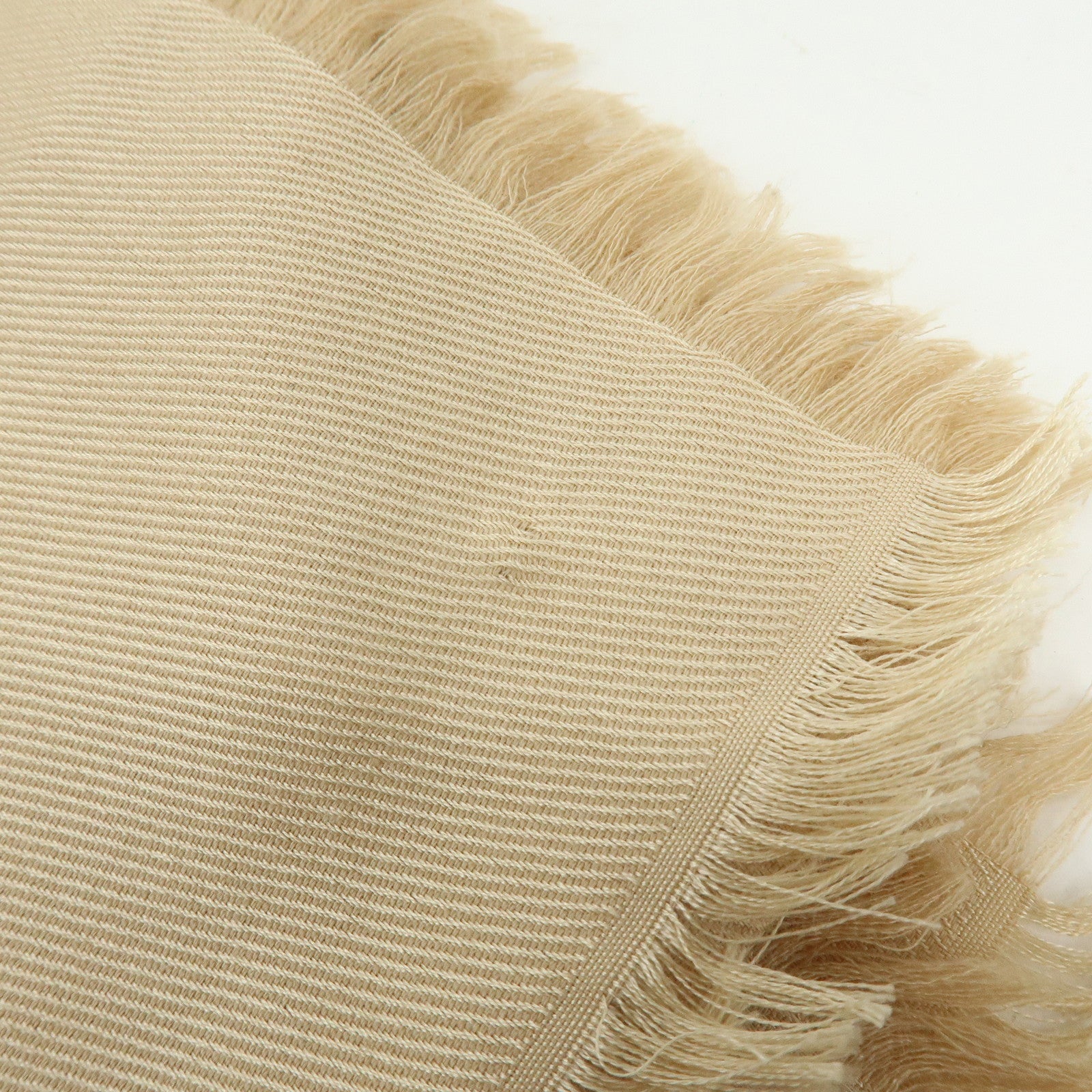 Louis Vuitton Monogram Shine Silk Wool Scarf Shawl Beige