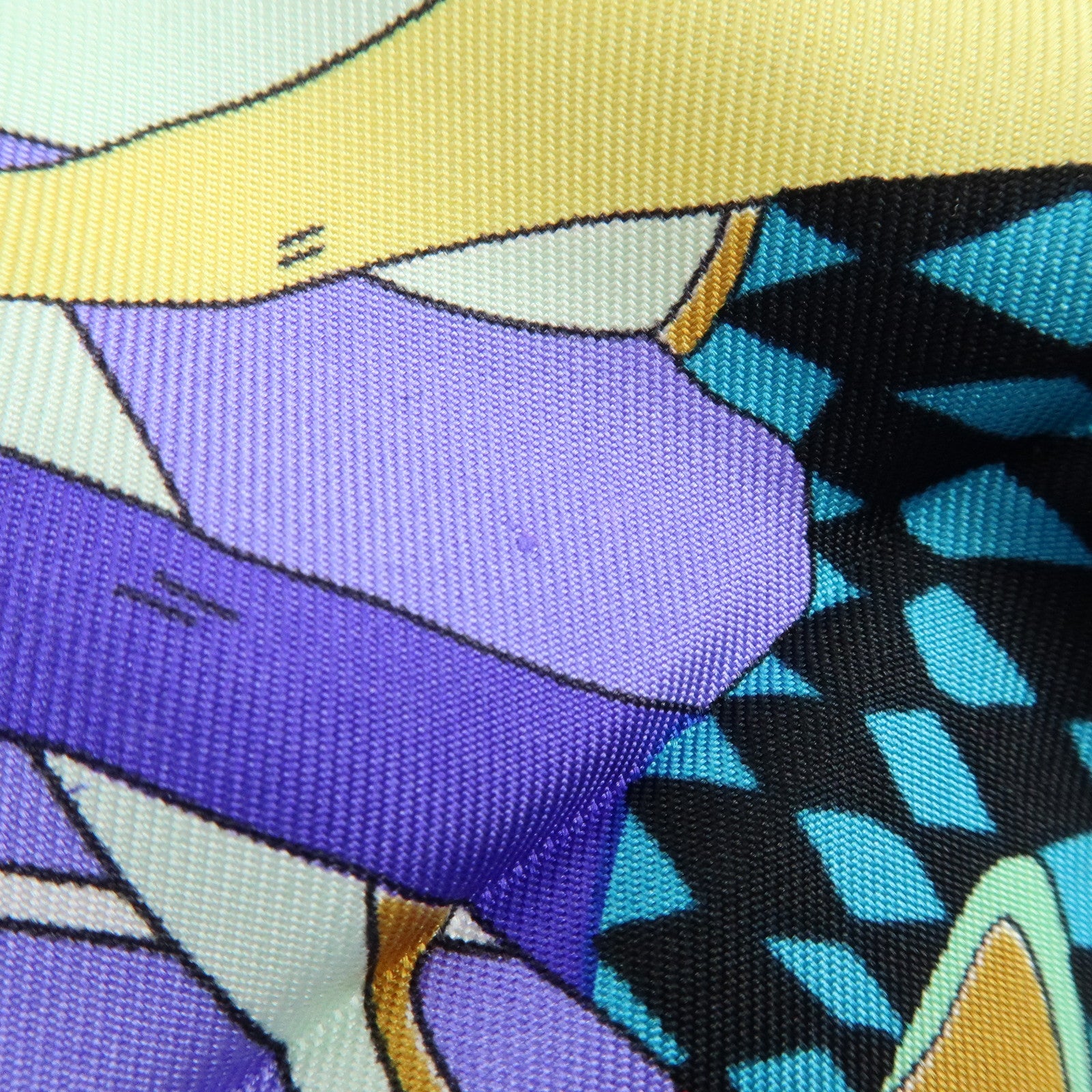 HERMES Carre 90 Silk 100% Scarf Circus Purple Black