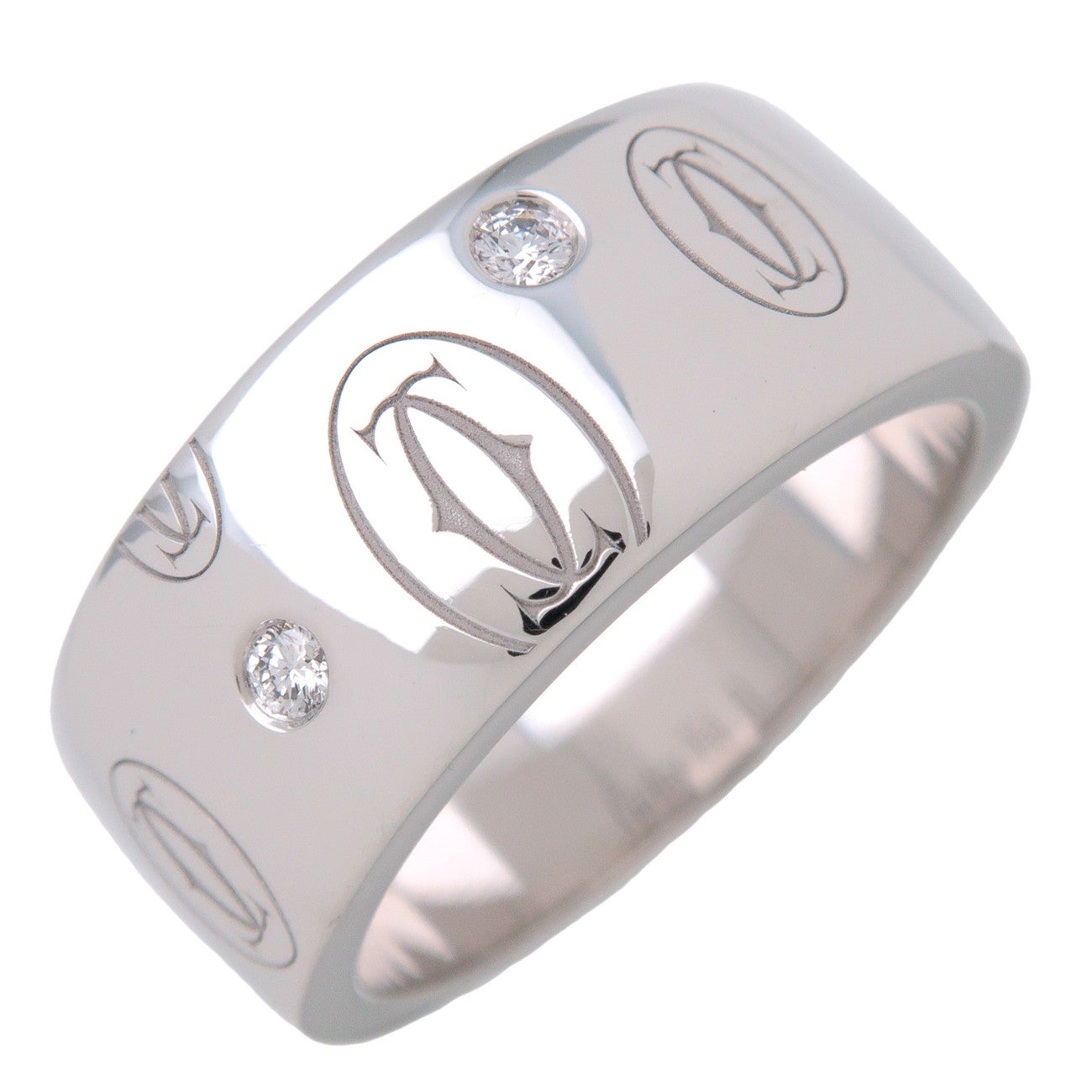 Cartier Happy Birthday Ring K18 750WG White Gold #51 US5.5 EU51