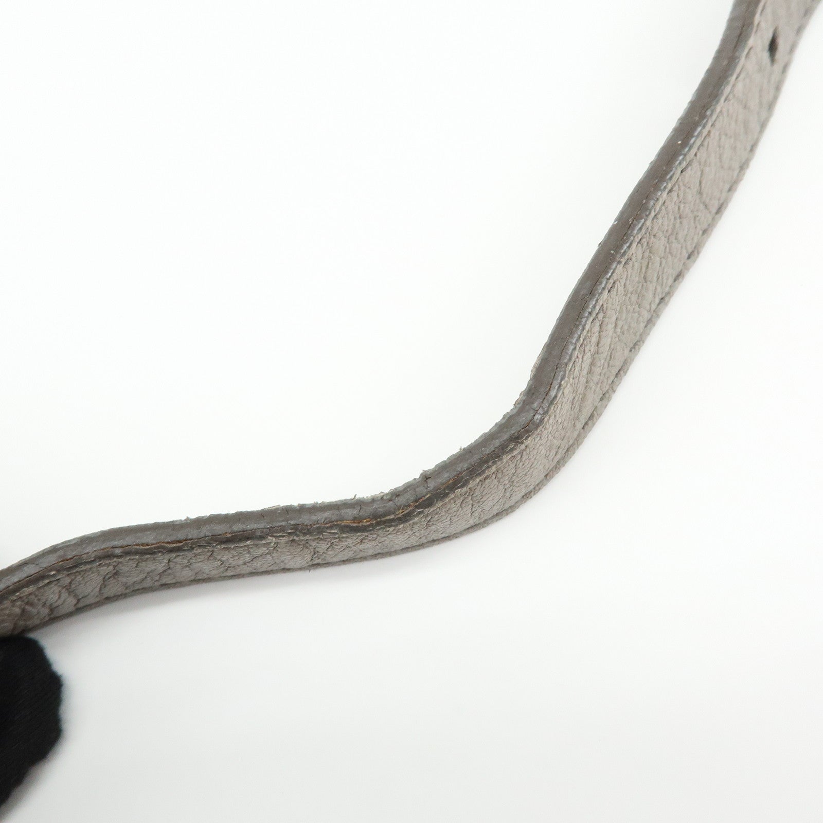 PRADA Logo Leather 2Way Bag Hand Bag Shoulder Bag Gray