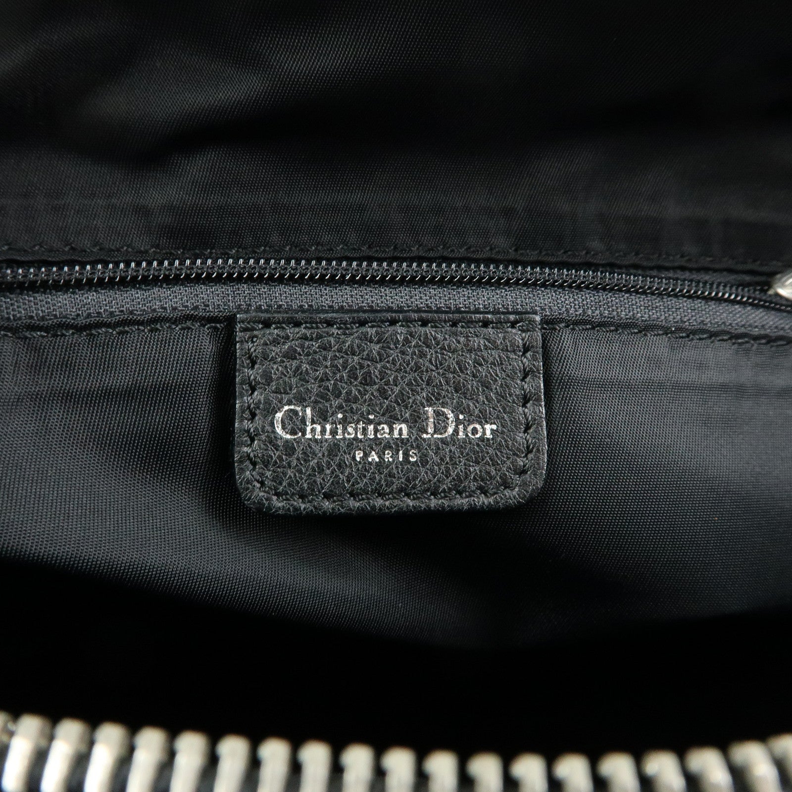 Christian Dior Street Chic Trotter Canvas Leather Boston Bag