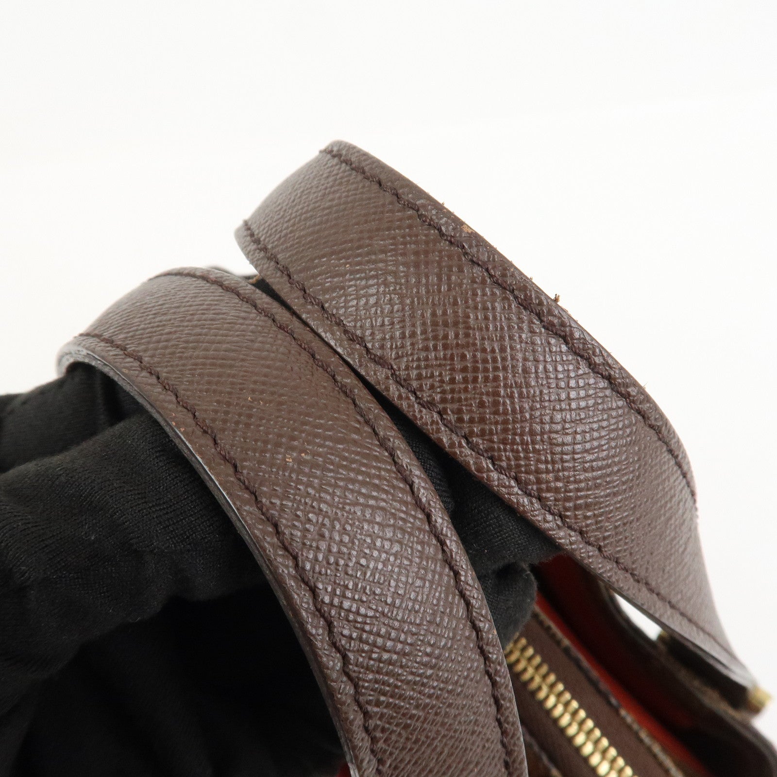 Louis Vuitton Damier Canvas Belem PM Hand Bag Brown N51173