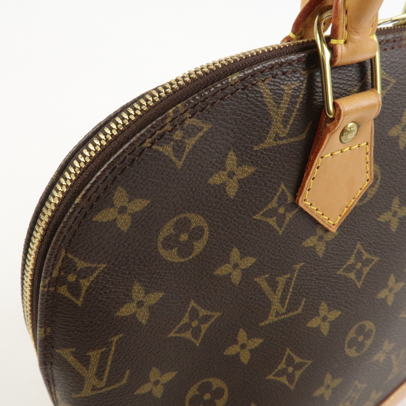Louis Vuitton Monogram Alma Hand Bag Brown M51130