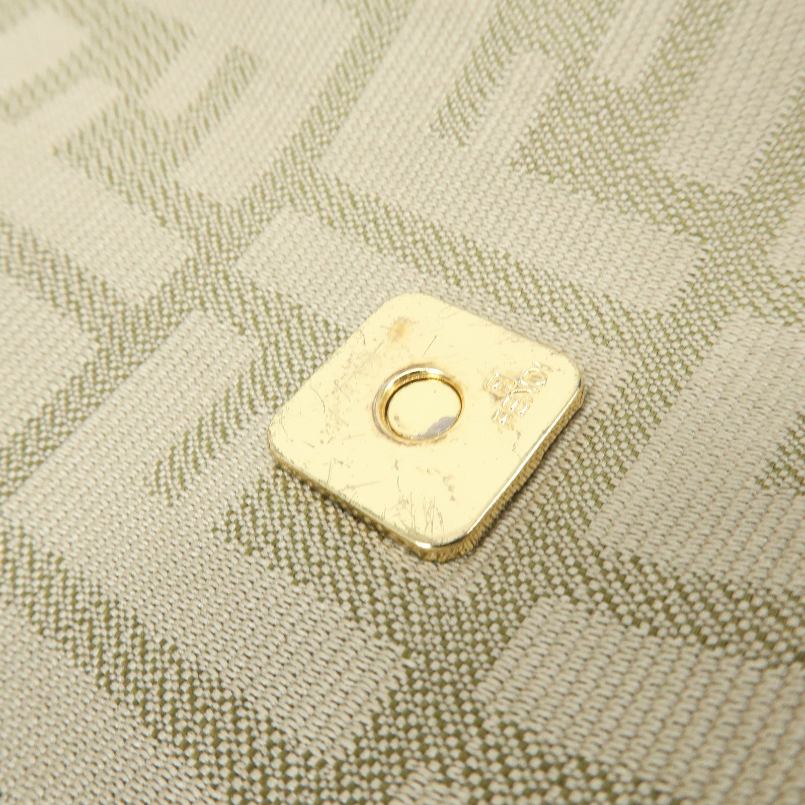 FENDI Zucca Canvas Leather Hand Bag Beige 8BR180