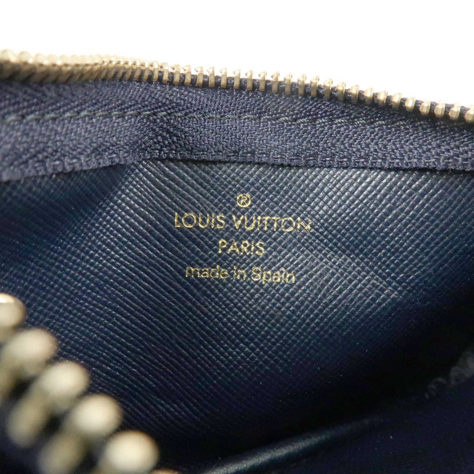 Louis Vuitton Monogram Mini Pochette Cles Coin Case Blue M92236