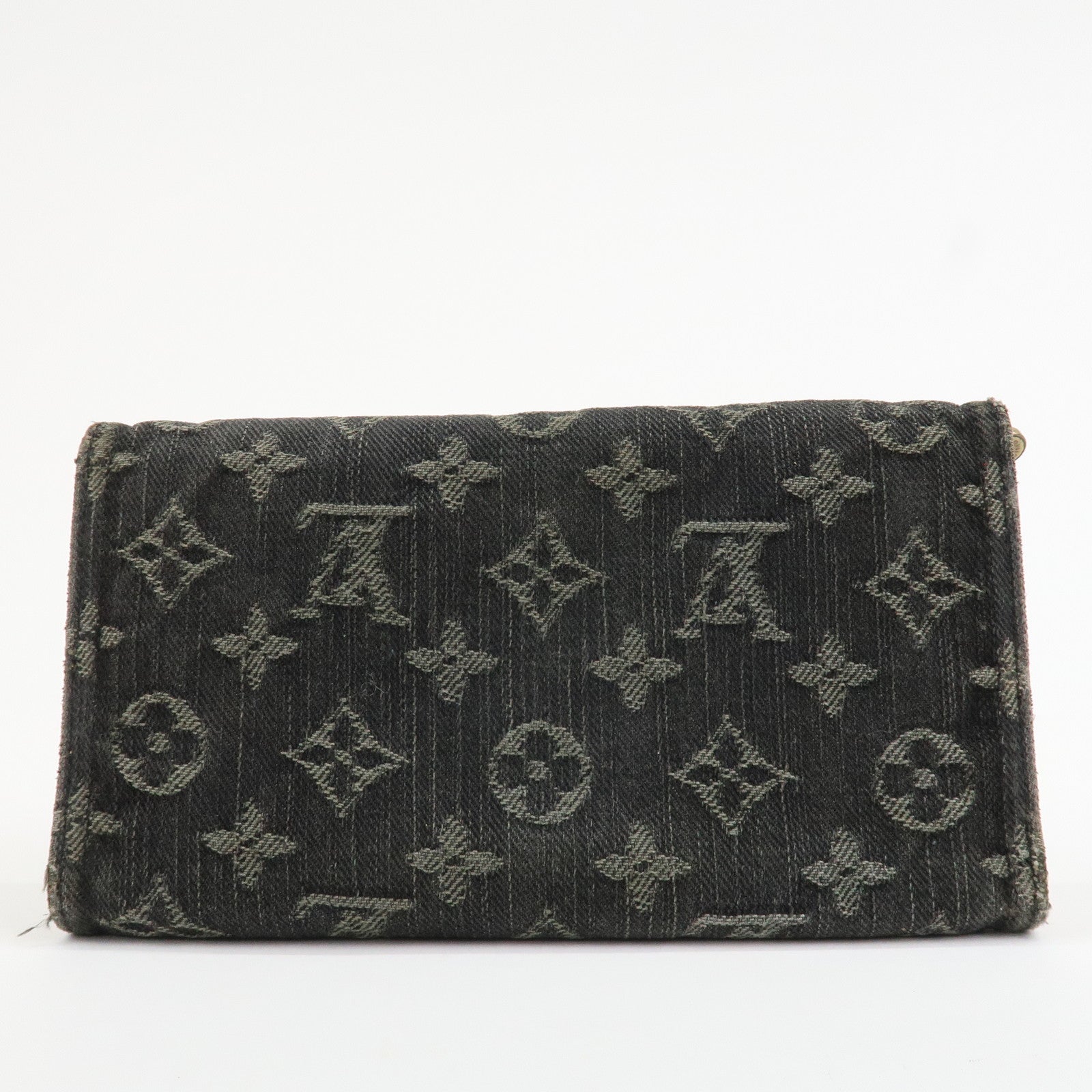 Louis Vuitton Monogram Denim Portefeuille Amelia Noir M95512