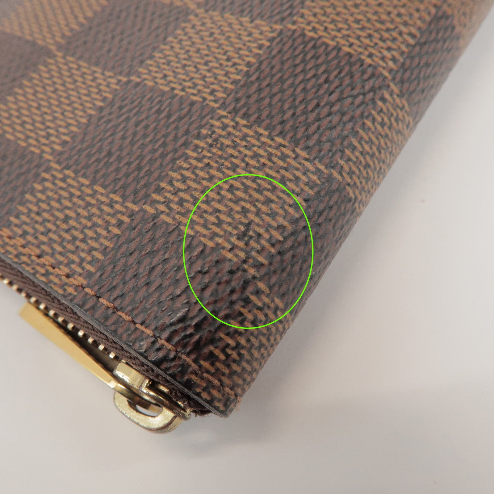 Louis Vuitton Damier Zippy Coin Case Wallet Brown N63070