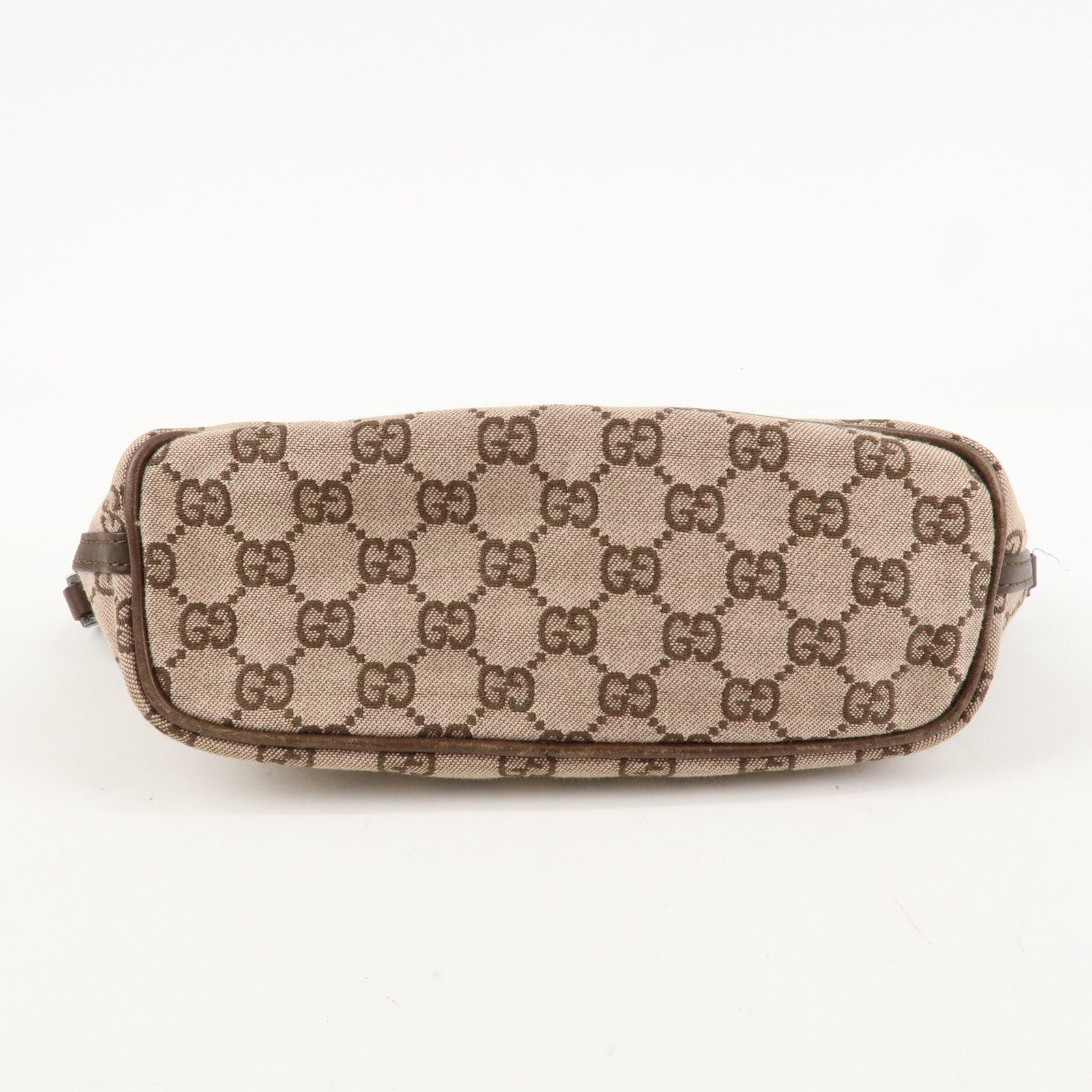 GUCCI GG Canvas Leather Canvas Accessory Pouch 039.1103.2123 Used