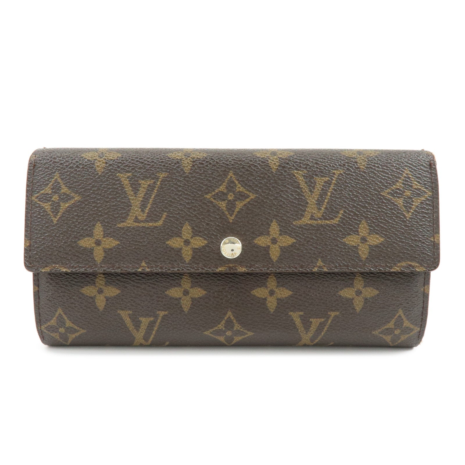 Louis Vuitton Monogram Portefeuille Sarah Long Wallet Brown M61734