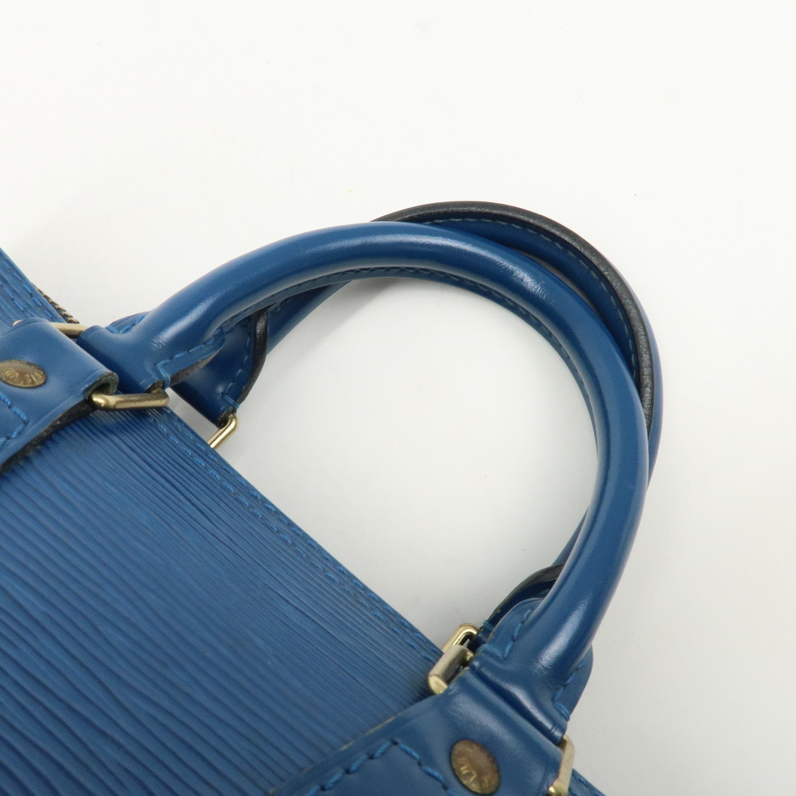 Louis Vuitton Epi Speedy 25 Hand Bag Boston Bag Toledo Blue M43015