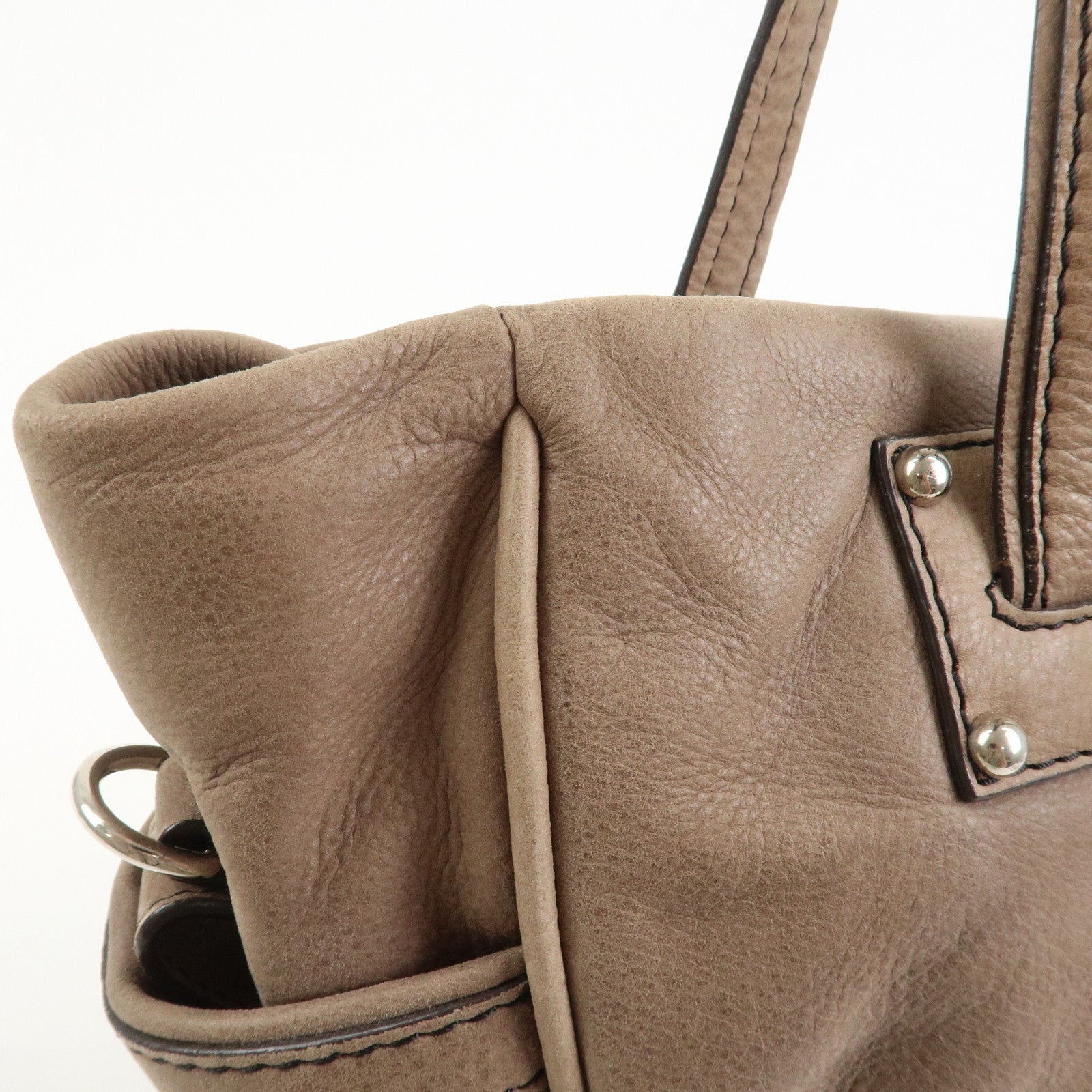 LOEWE Anagram Bolso Leather 2Way Bag Shoulder Bag Light Brown