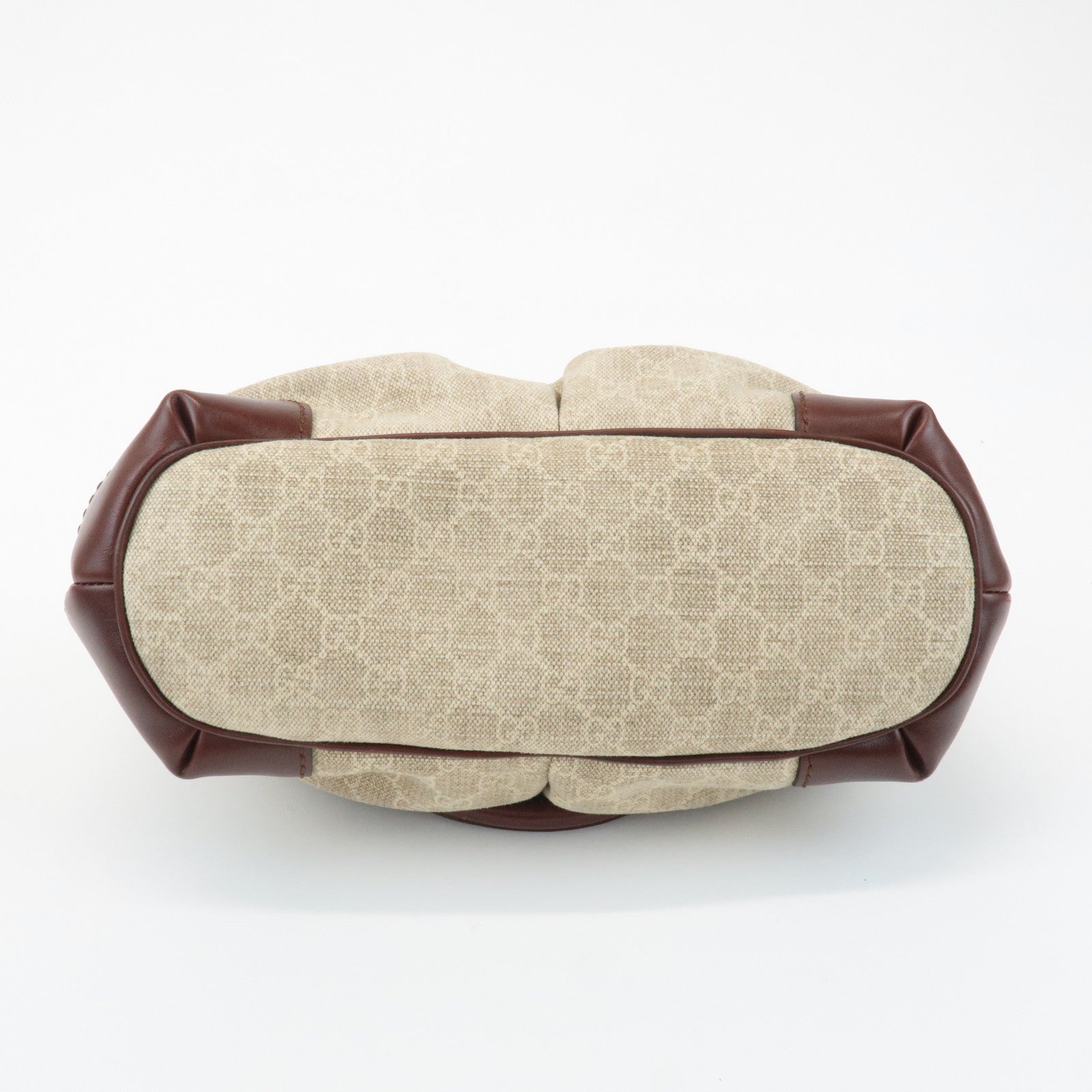 GUCCI Sukey GG Canvas Leather 2Way Bag Hand Bag Beige Brown 247902 Used