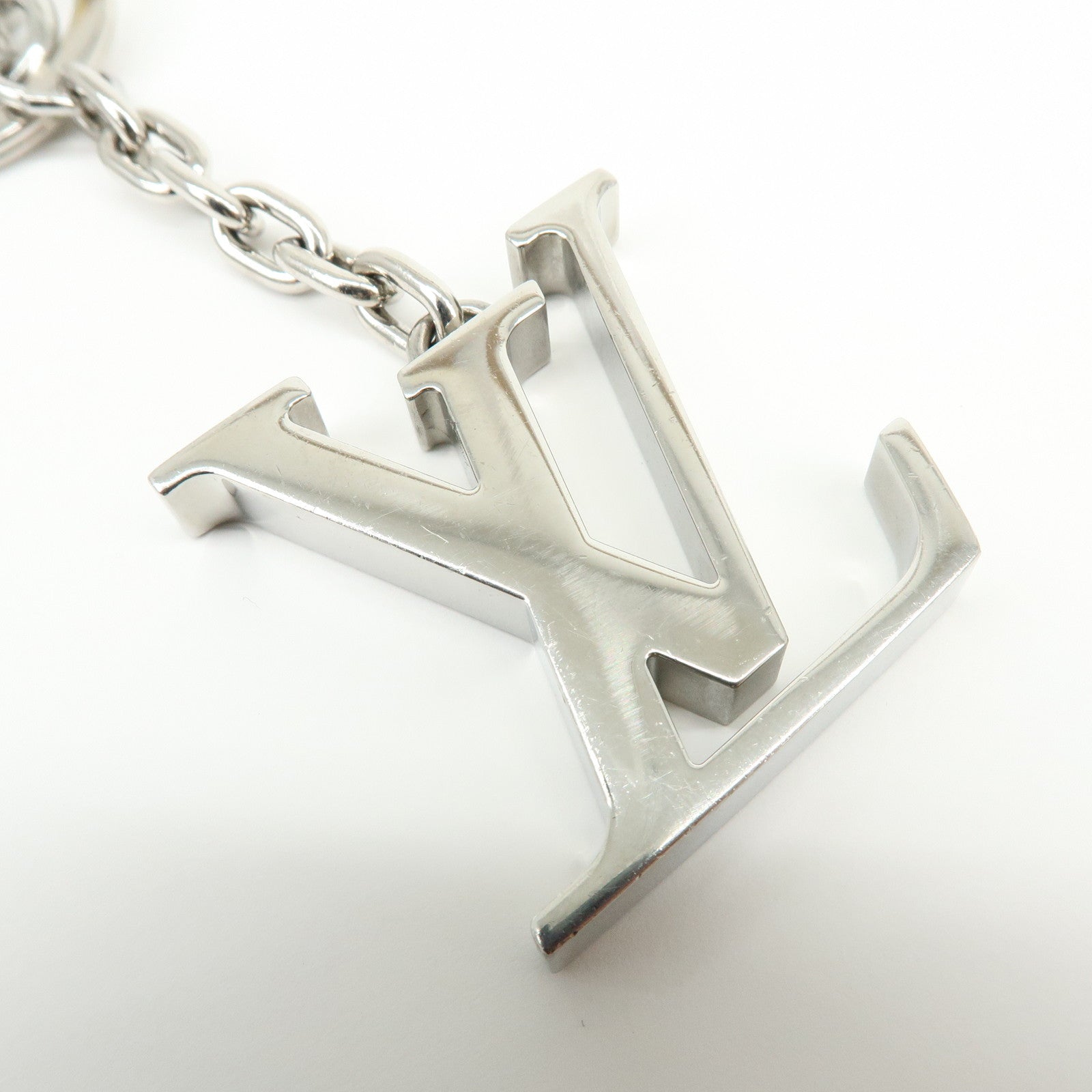 Louis Vuitton Monogram Porte Cles LV Initials Key Ring Charm M01192