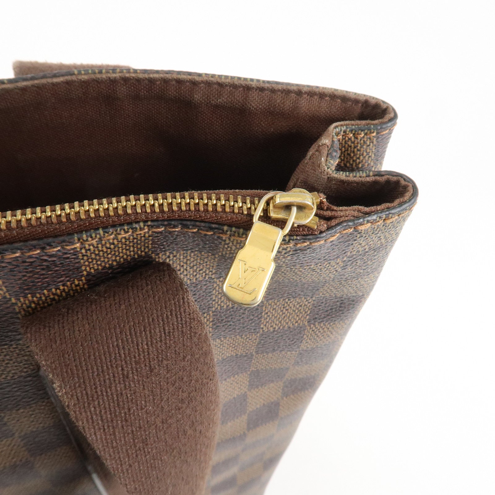 Louis Vuitton Damier Ebene Canvas Cover Bobourg Hand Bag M52006 Used